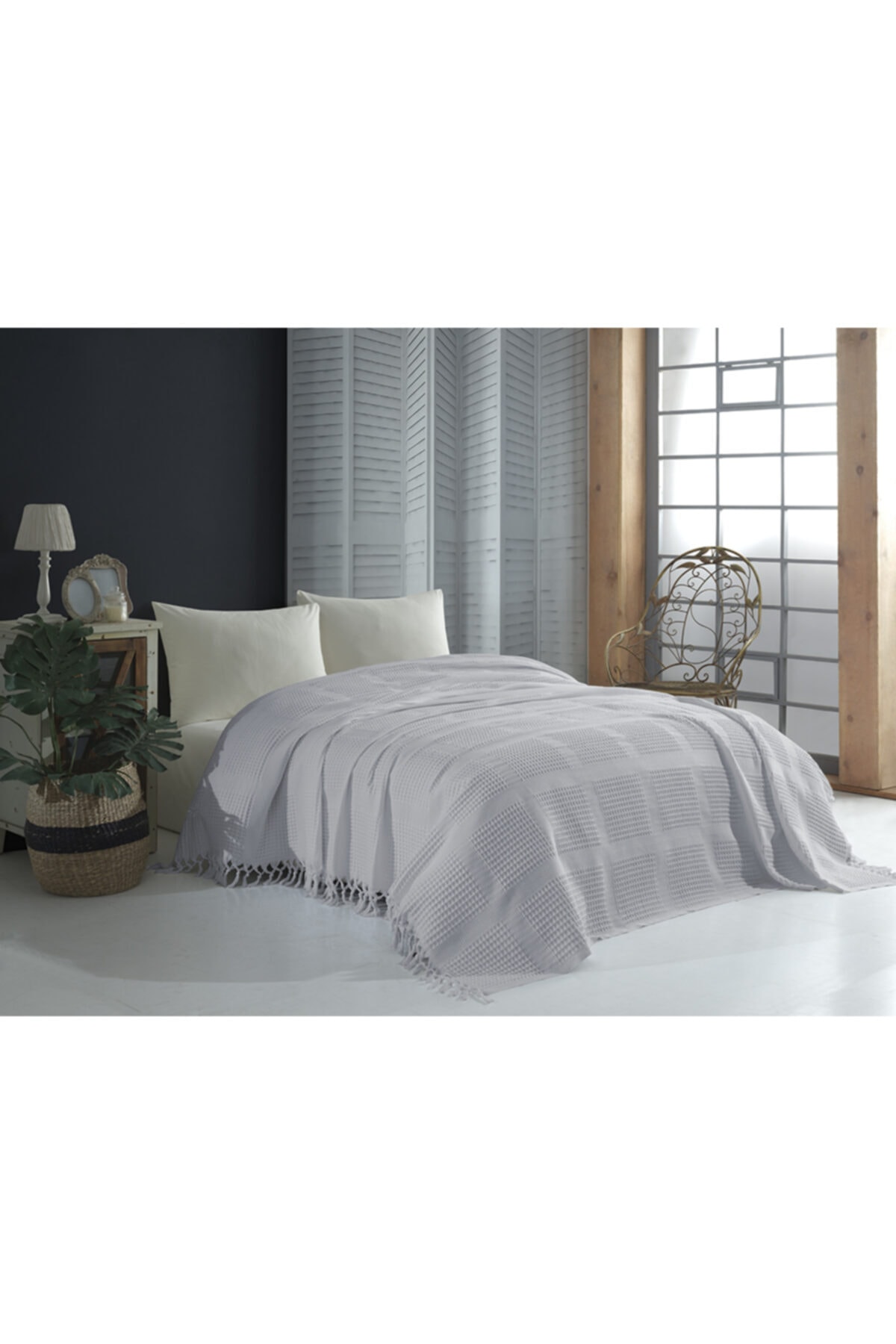 Elifababy Çift Kişilik Pike Yatak Örtüsü