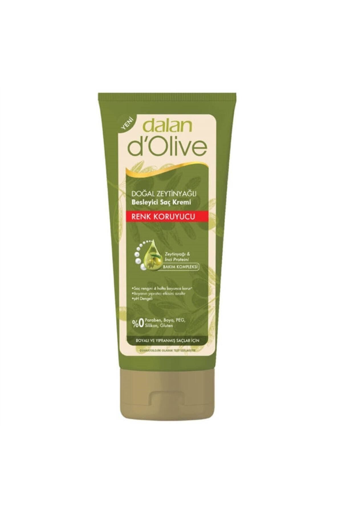 Dalan D'olive Doğal Zeytinyağlı Renk Koruyucu Besleyici Saç Kremi 200 Ml