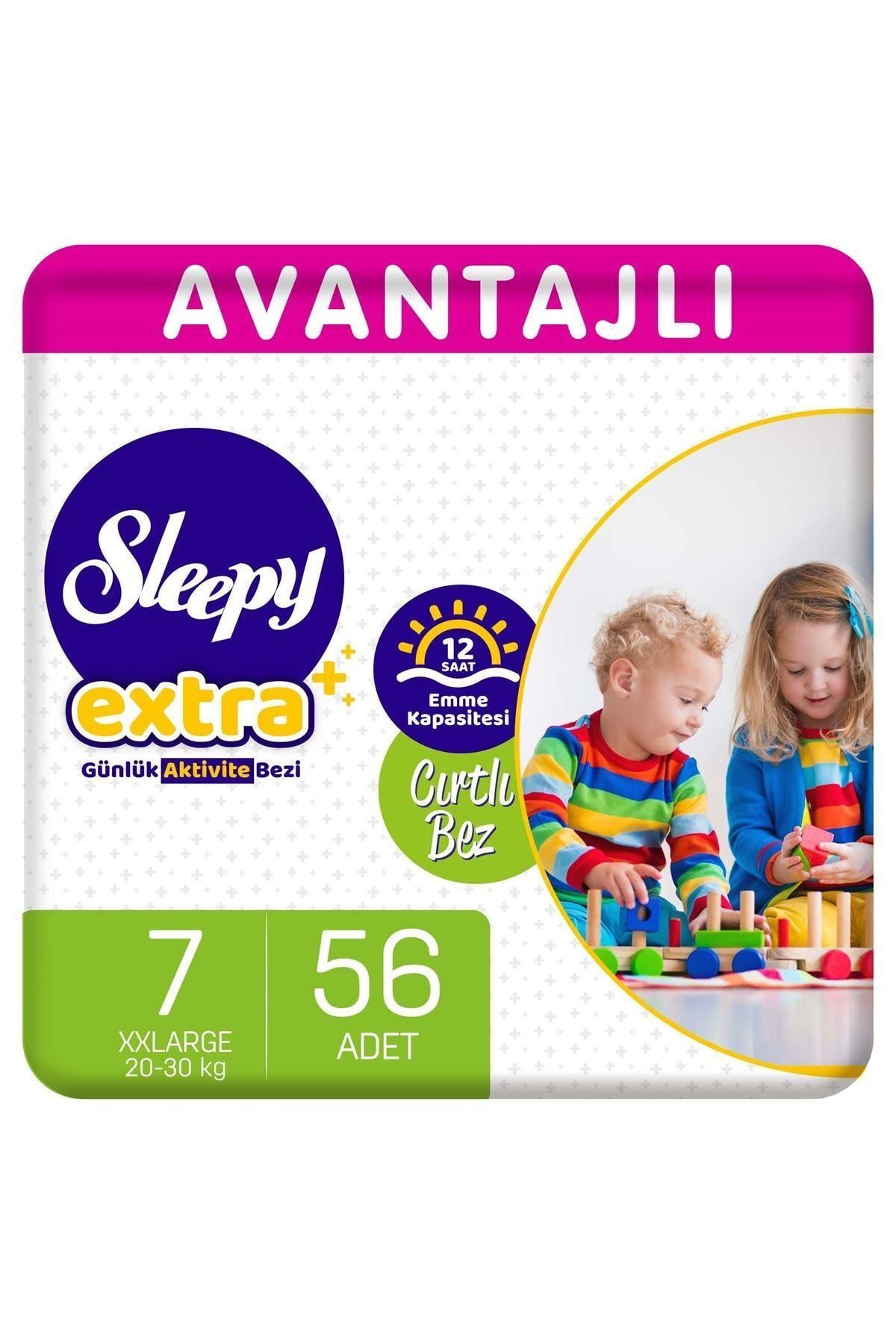 sleepy extra avantajli bebek bezi 7 numara xxlarge 56 adet fiyati yorumlari trendyol