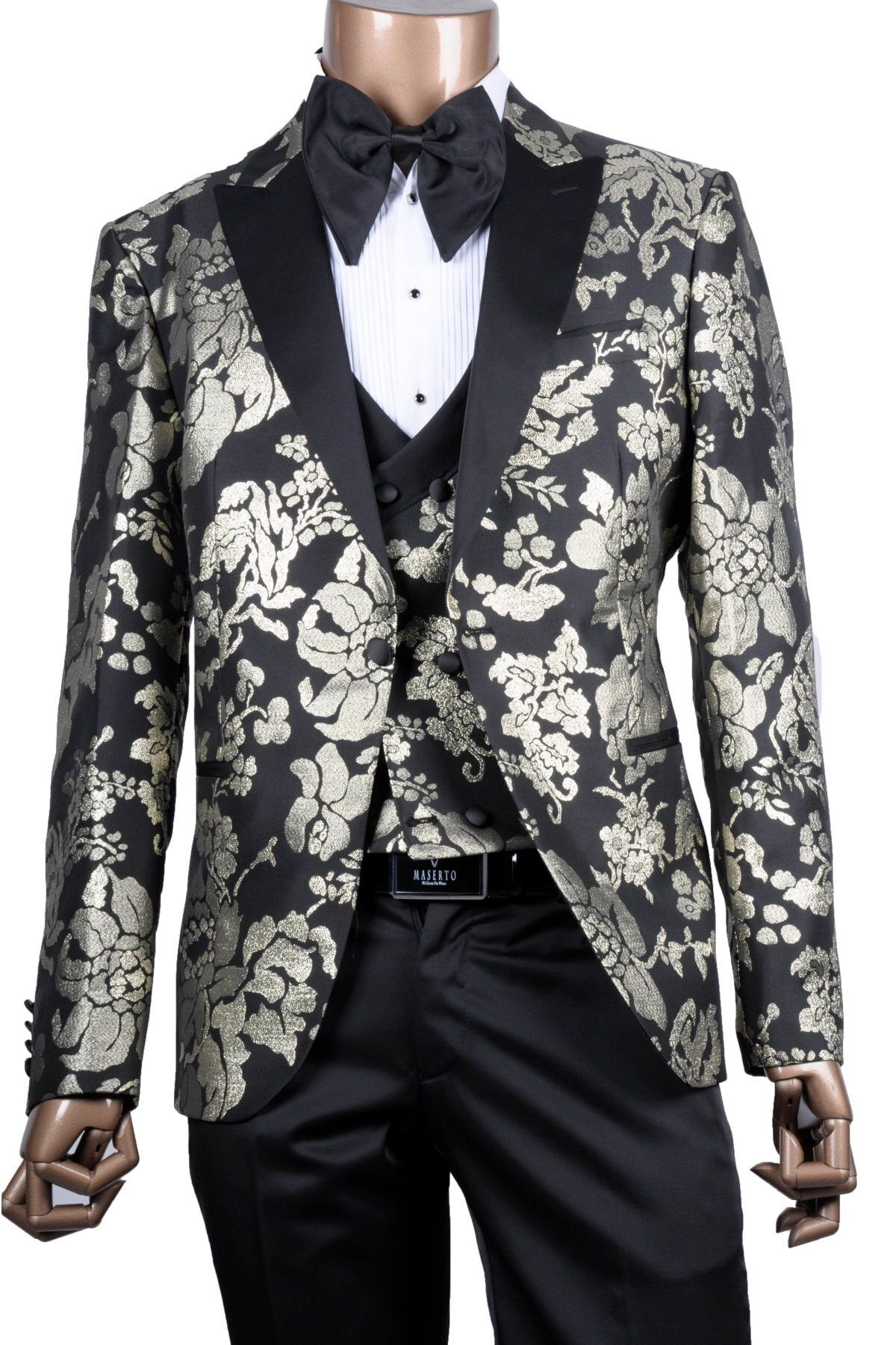 MASERTO Desenli Slim Fit Smokin