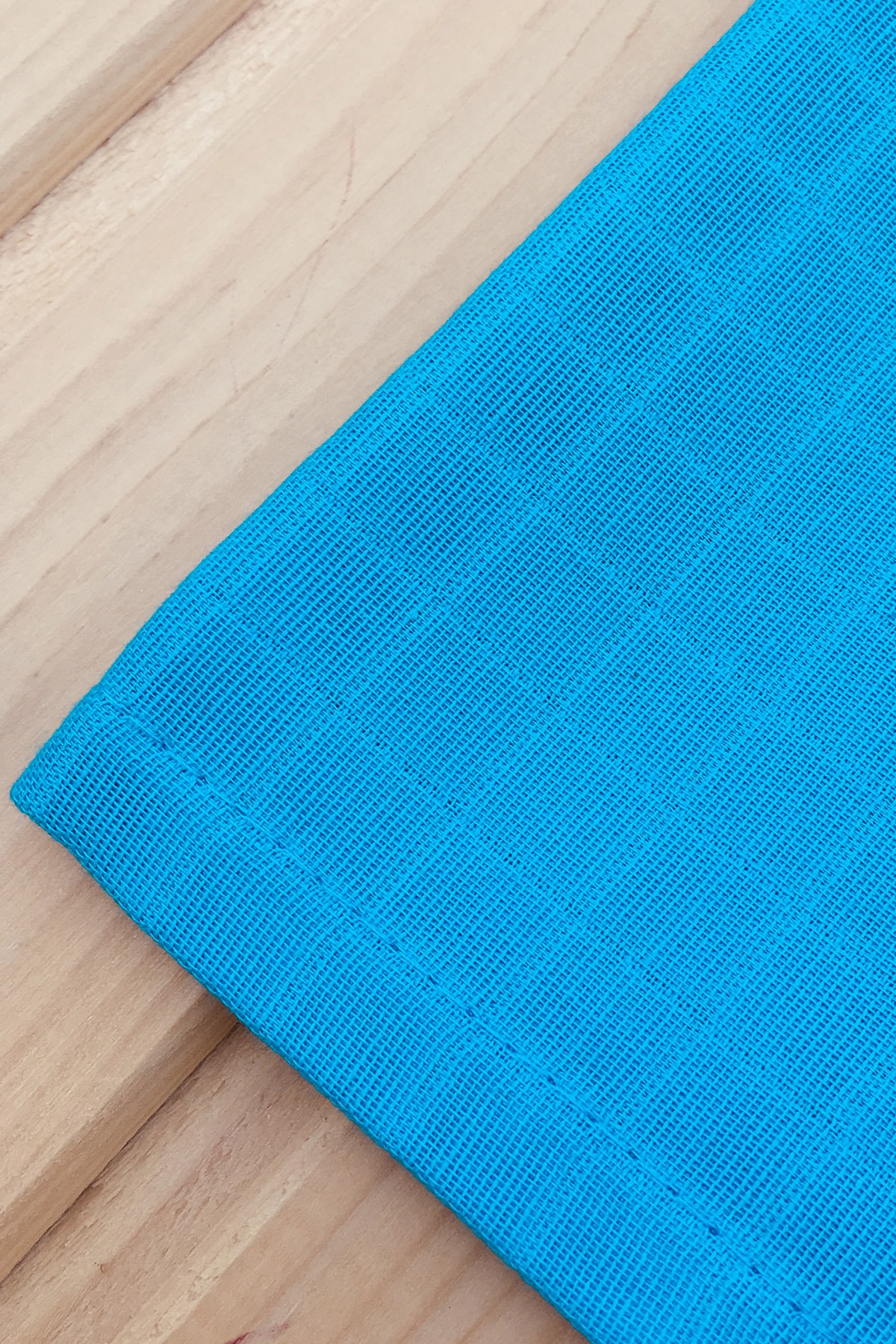 DENIZLI CONCEPT Colorful Müslin Örtü 120x120 Turkuaz