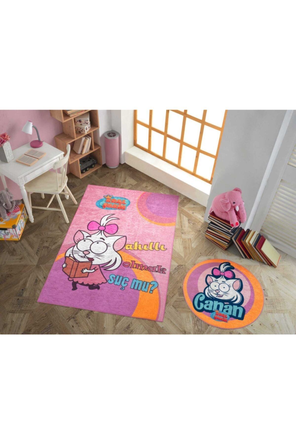 Hobby Kral Şakir Canan Lisanslı Pembe 120x180 Halı Paspas