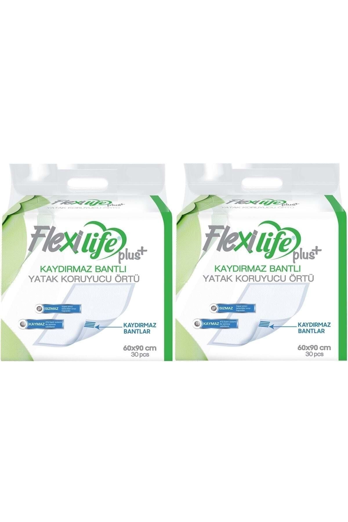 Flexi Life Flexilife Kaydırmaz Bantlı Kedi Köpek Çiş Pedi 30'lu 2 Paket 60x90cm