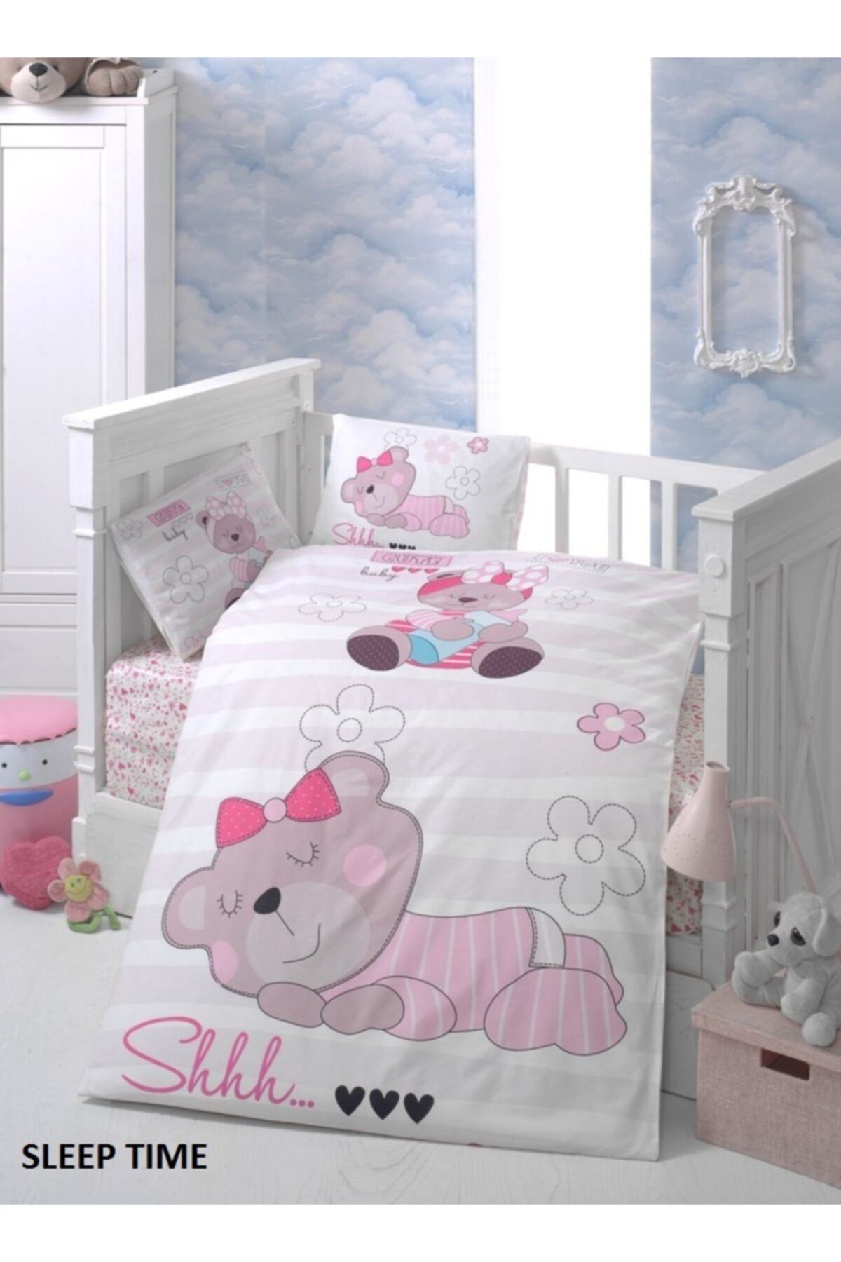 Komfort Home Bebek Uyku Seti %100 Pamuk (Yorgan Ve +2 Yastıklı)