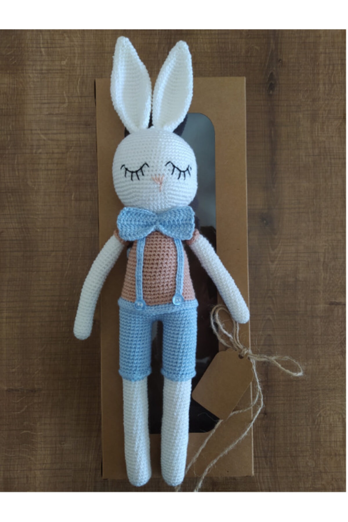 Trend Auto Amigurumi Organik Doğal Uyku Arkadaşı Tavşan