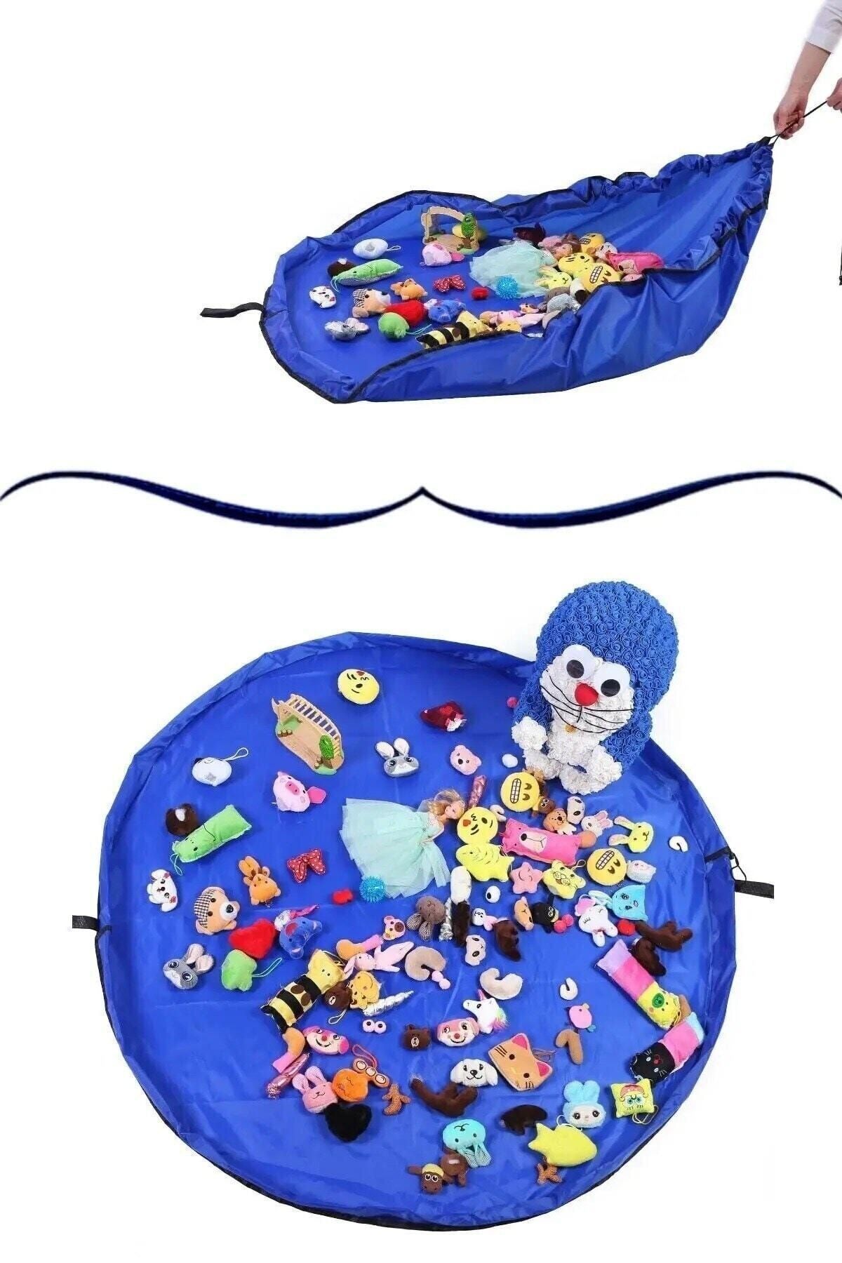 GAT Shop Taşınabilir Çocuk Oyuncak Taşıma Saklama Çantası Dağınıklığa Son Oyun Matı Hurç 150x150 cm