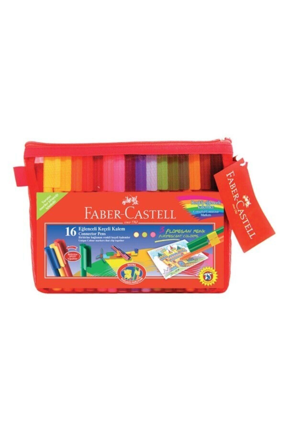Faber Castell Eğlenceli Çantalı Keçeli Kalem Seti 16 Renk 5068168820