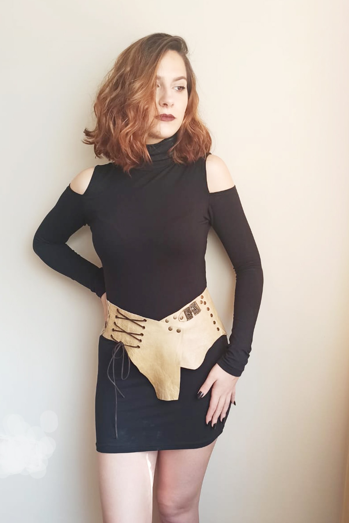 Lamarje Collection Deri Bej Kemer