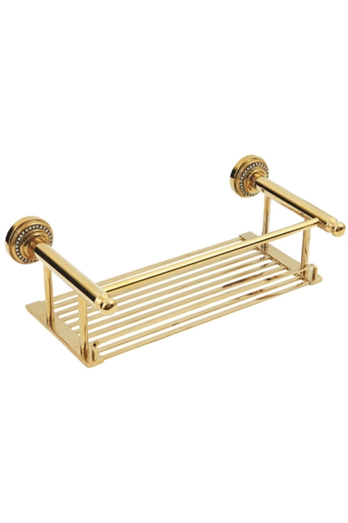 COMFORTBANYO Eldorado Gold Metal Etejer Taşlı Desen %100 Pirinç 7862