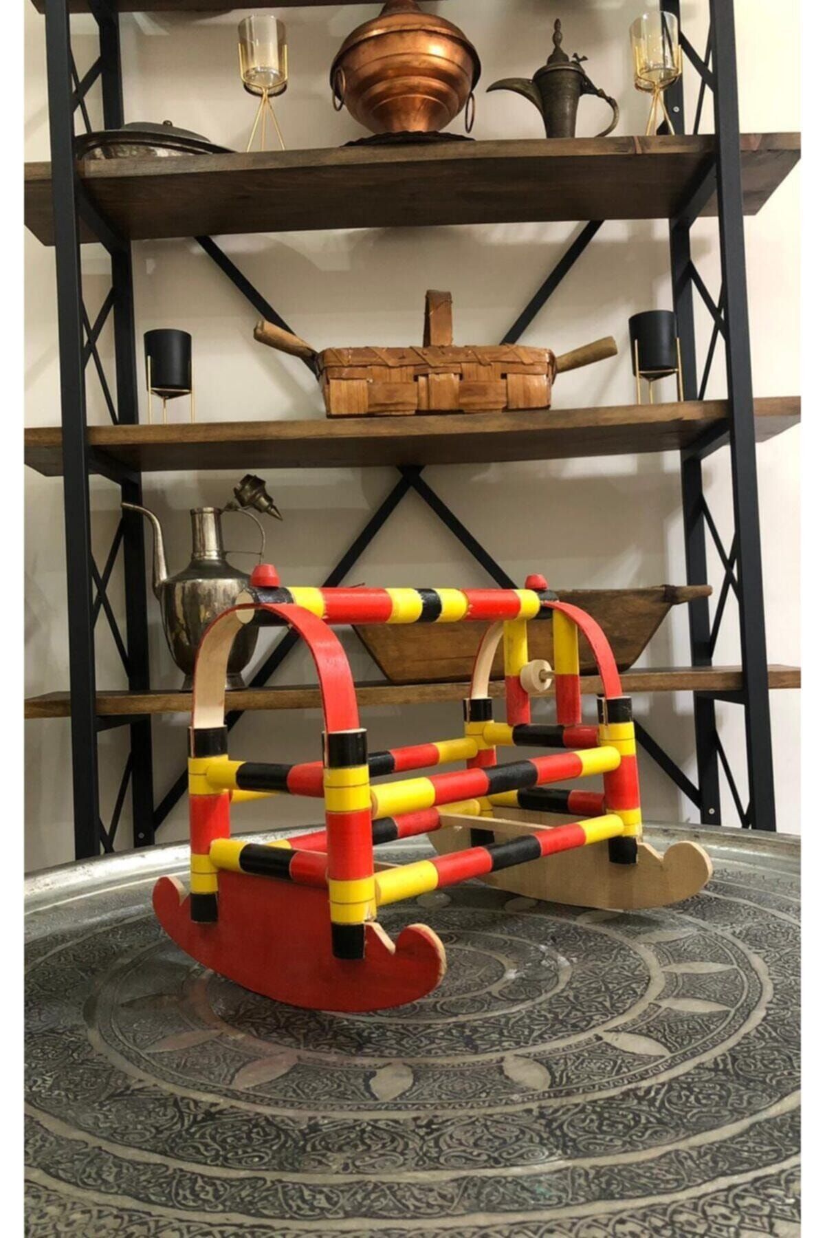 Ayışığı Wooden Dekoratif Ahşap Oyuncak Beşik