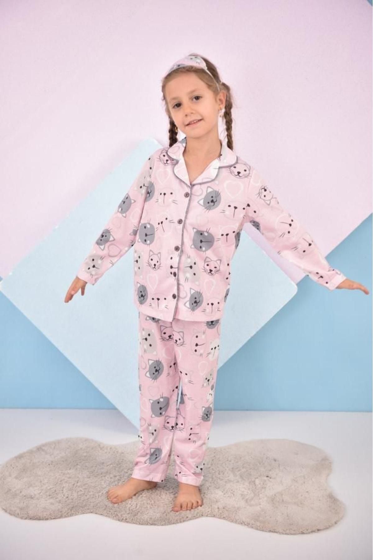 Kitten pajama set deals