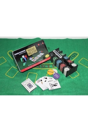 200 Cip 2 Adet Iskambil Oyun Seti Poker Oyun Seti Metal Kutulu Image 0