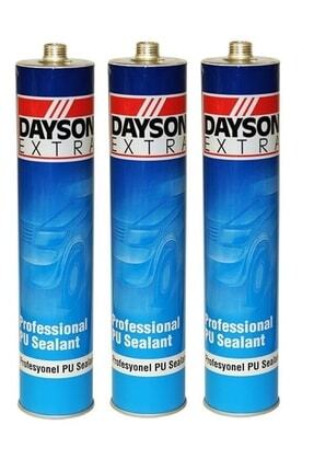 Extra Mastik Poliüretan Beyaz Silikon Pu 280 Ml Çelik Silikon Başlıklı Renk Beyaz 3 Adet Image 0