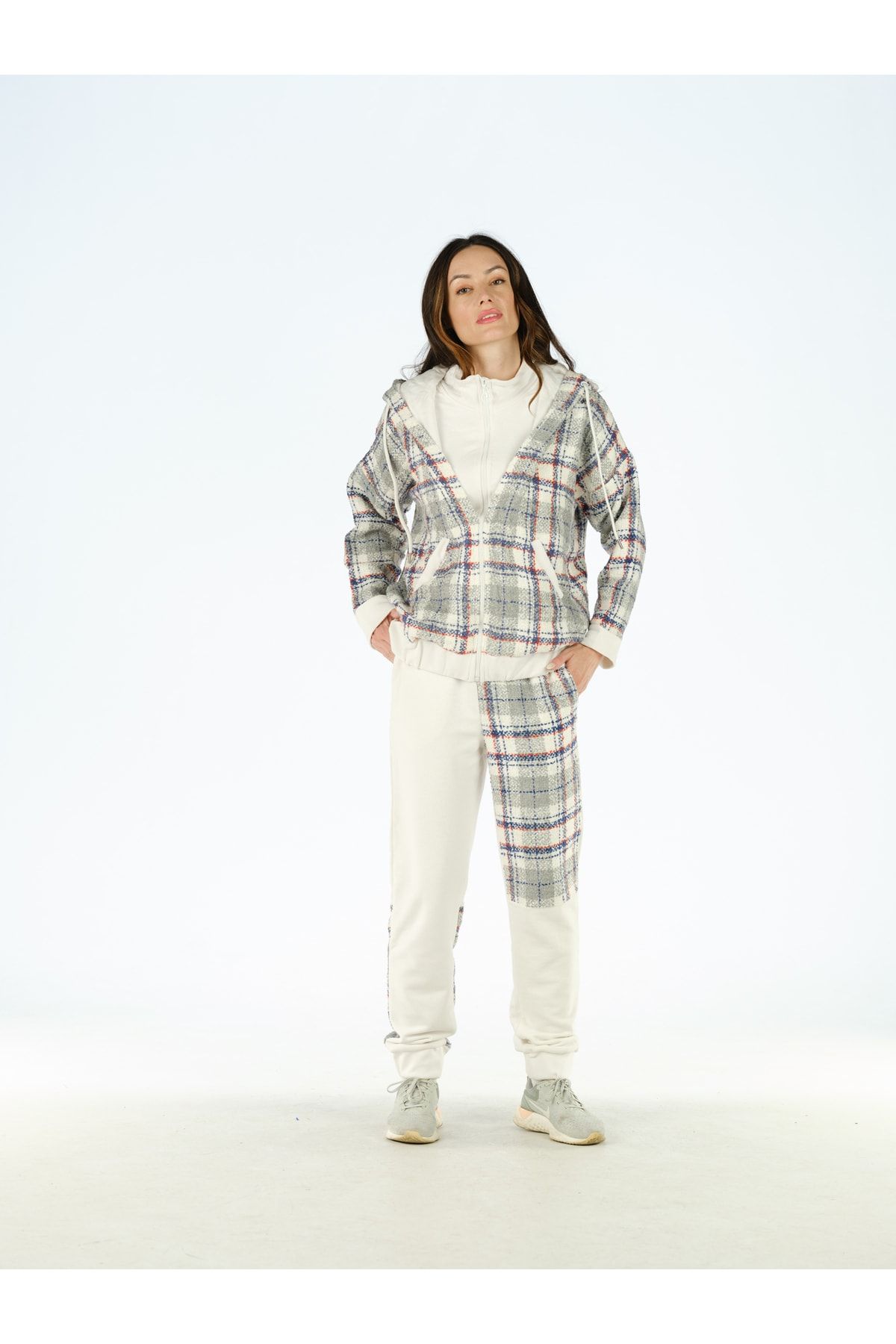 Champion plaid tracksuit discount