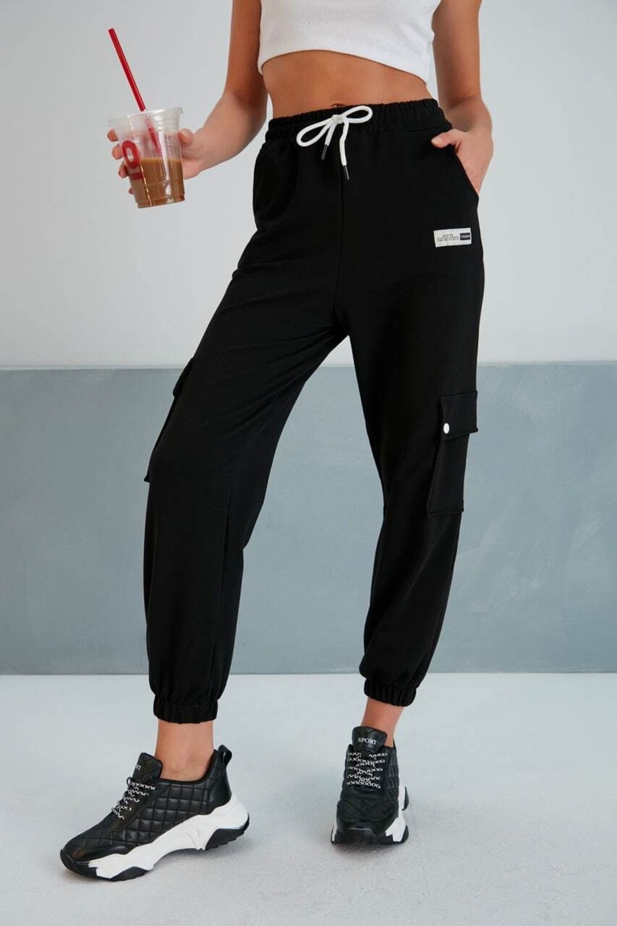 Wide waistband shop sweatpants