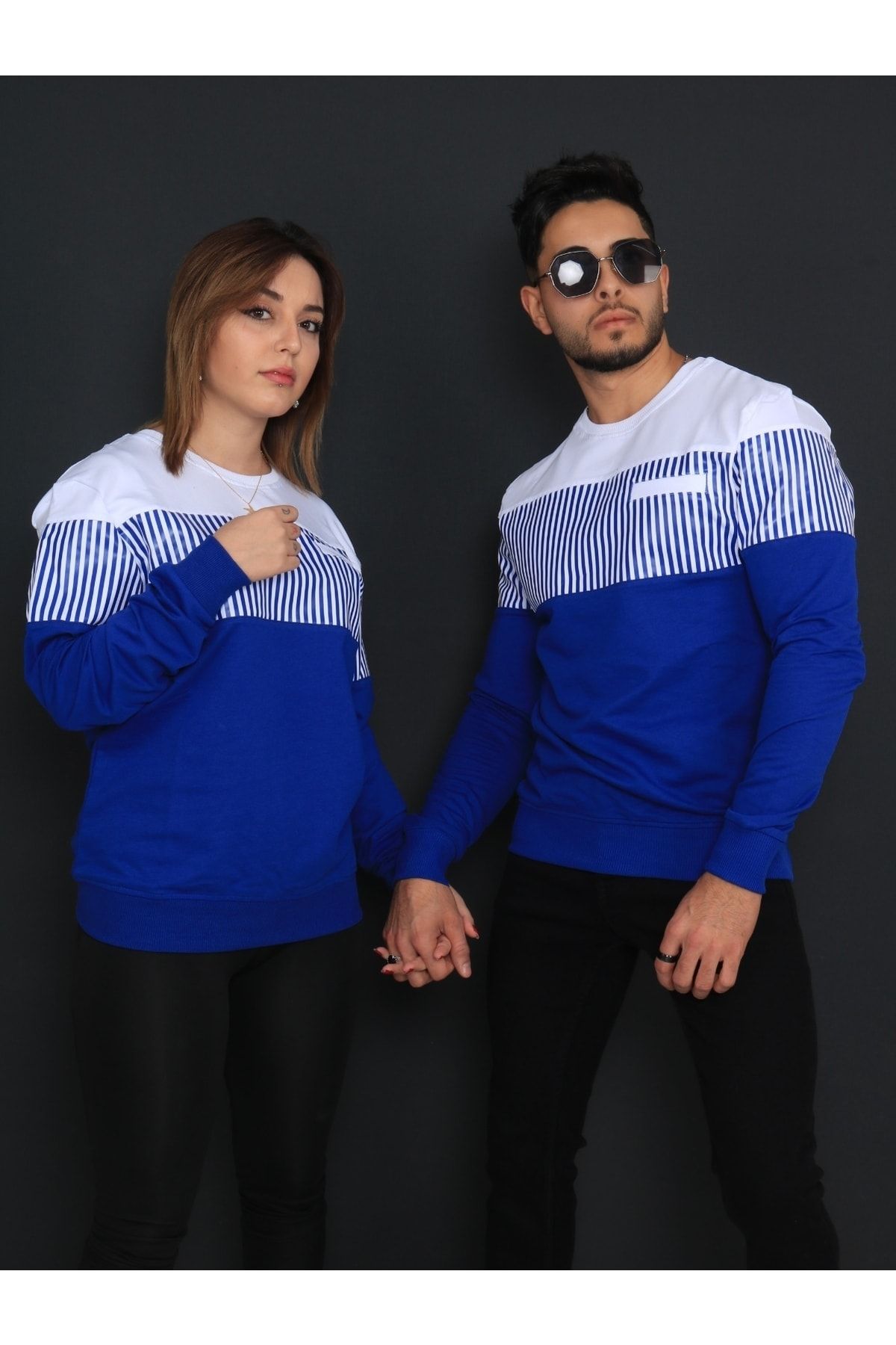 Classy Sports Sweatshirt Blue Regular fit Trendyol