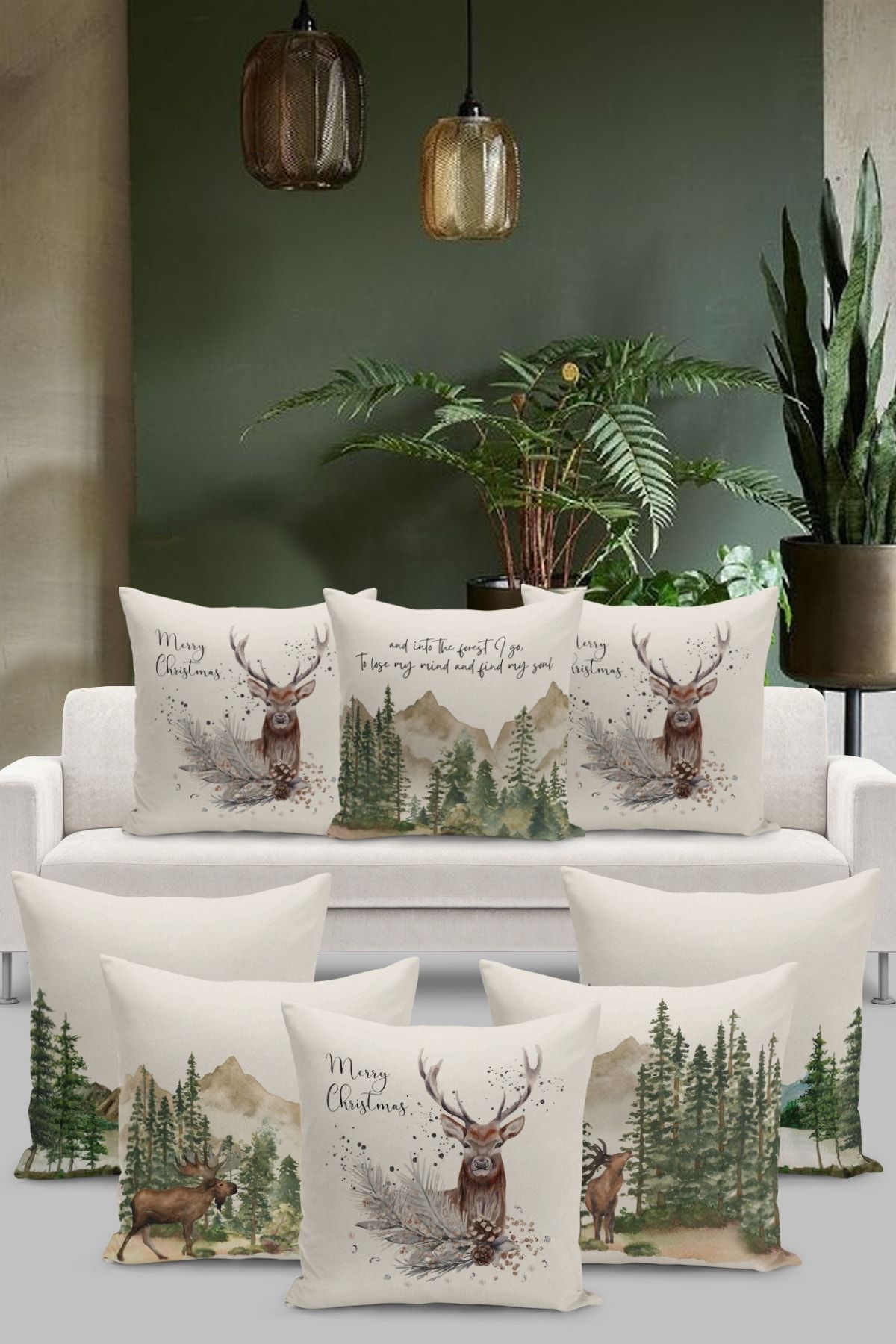 Pillow hot sale christmas covers