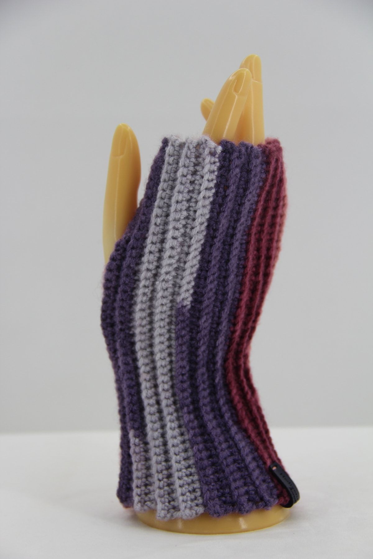 Hediyeninellitonu Handmade Self Patterned Gloves Hand Knitted