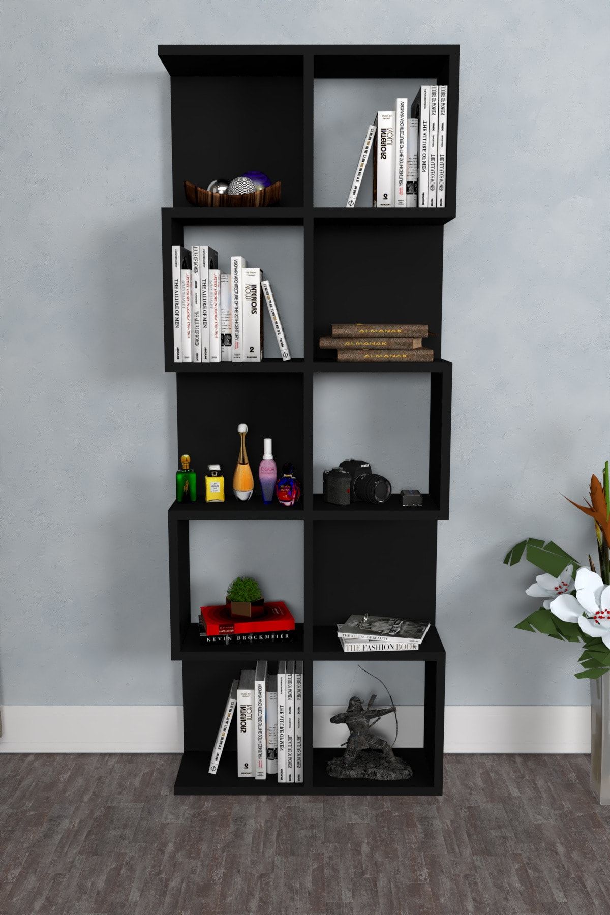 ersinan mobilya ersinan butik dekoratif kitaplik siyah fiyati yorumlari trendyol