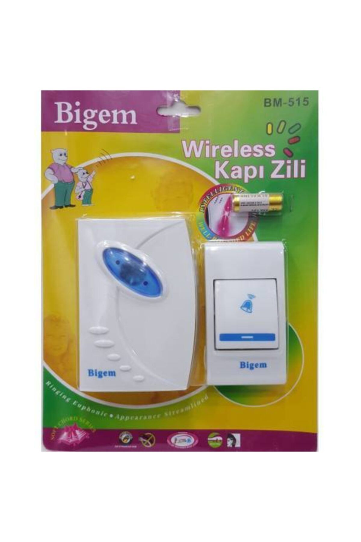 AYT TİCARET Bigem Kablosuz Kapı Zili - Bm-515