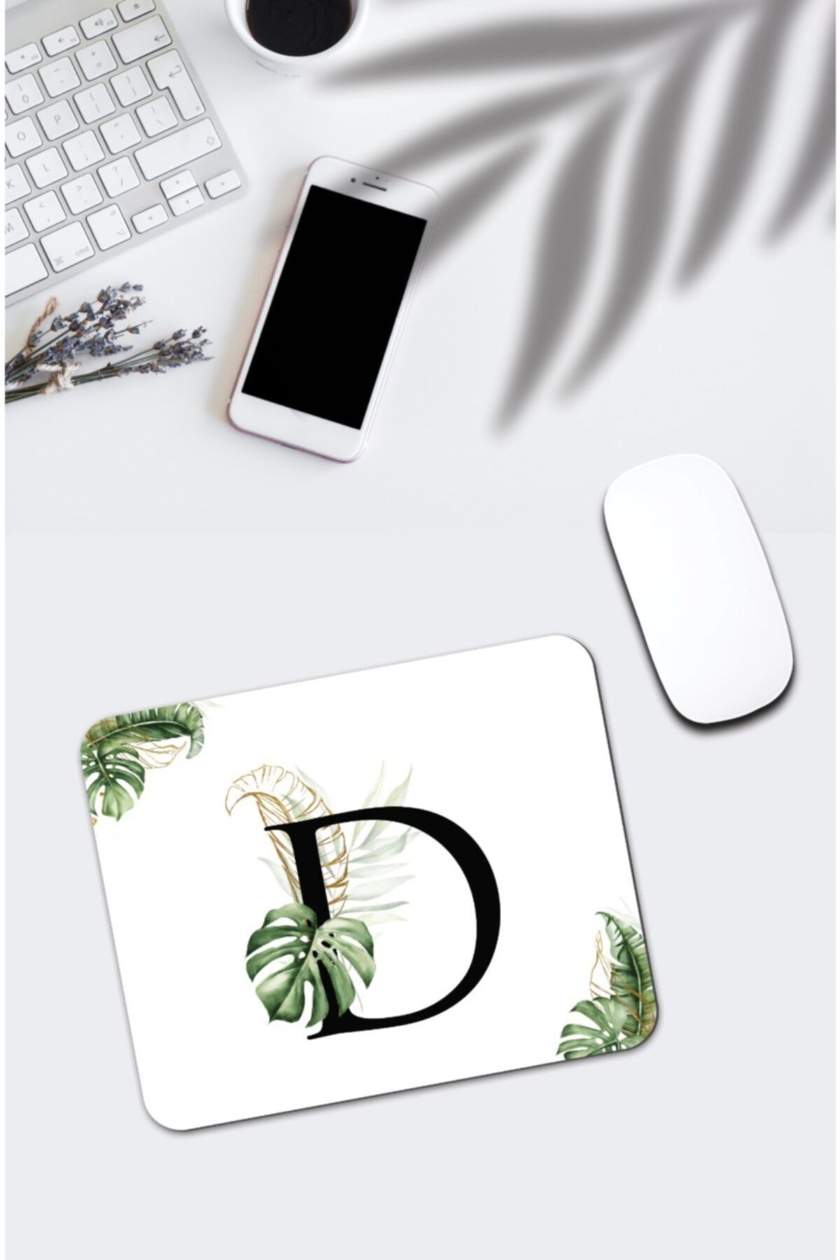 pixolog Tropik Desenli D Harfi Mouse Pad 320