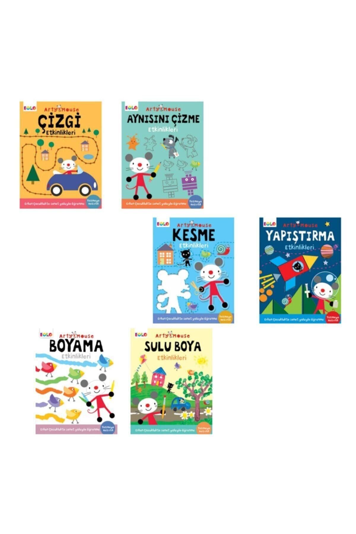eolo yayınları Arty Mouse Okula Hazırlık Etkinlikleri Seti (6 Kitap)