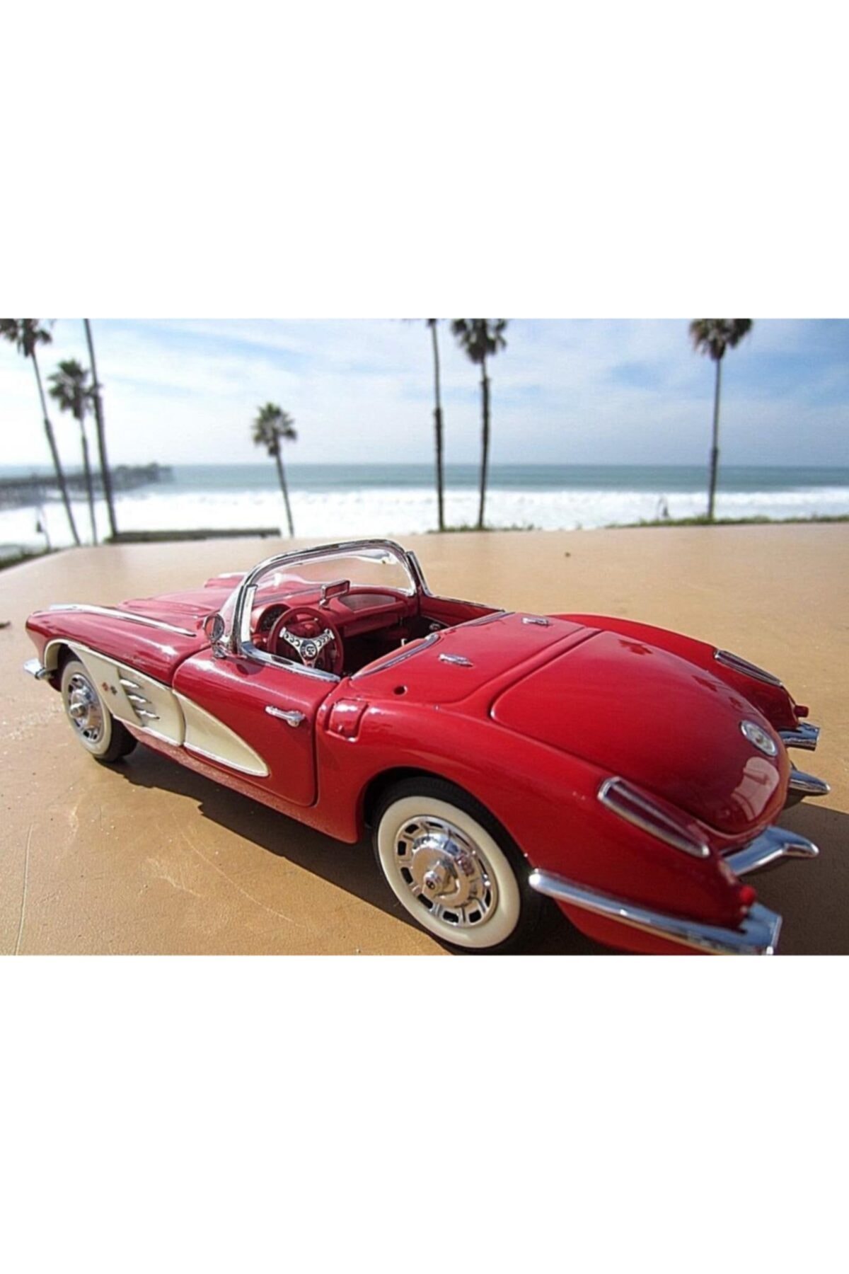 Motor Max Motormax 1959 Chevrolet Corvette Kırmızı 1/24 Model Araba