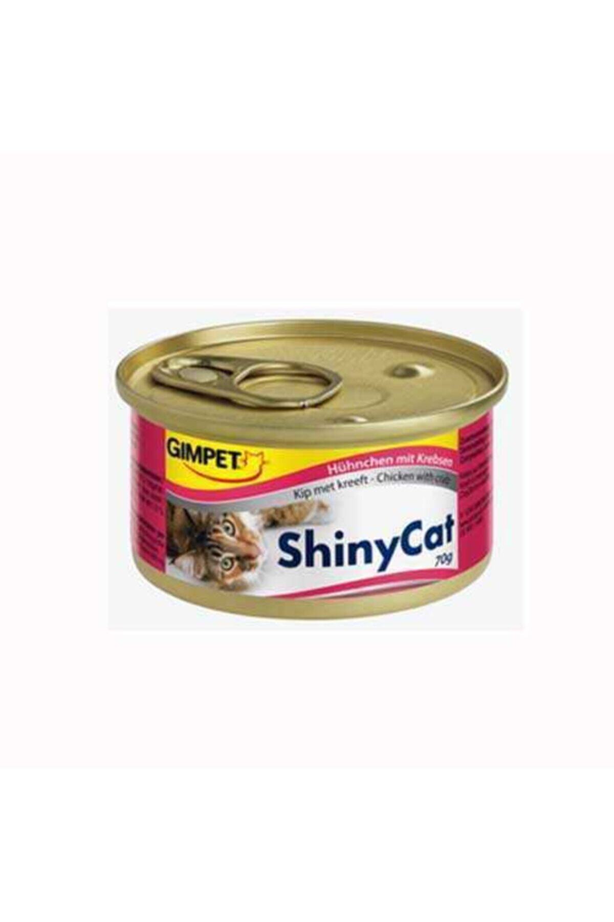 Gimcat Shiny Cat Tavuklu Ve Yengeçli Konserve Mama 70 Gr