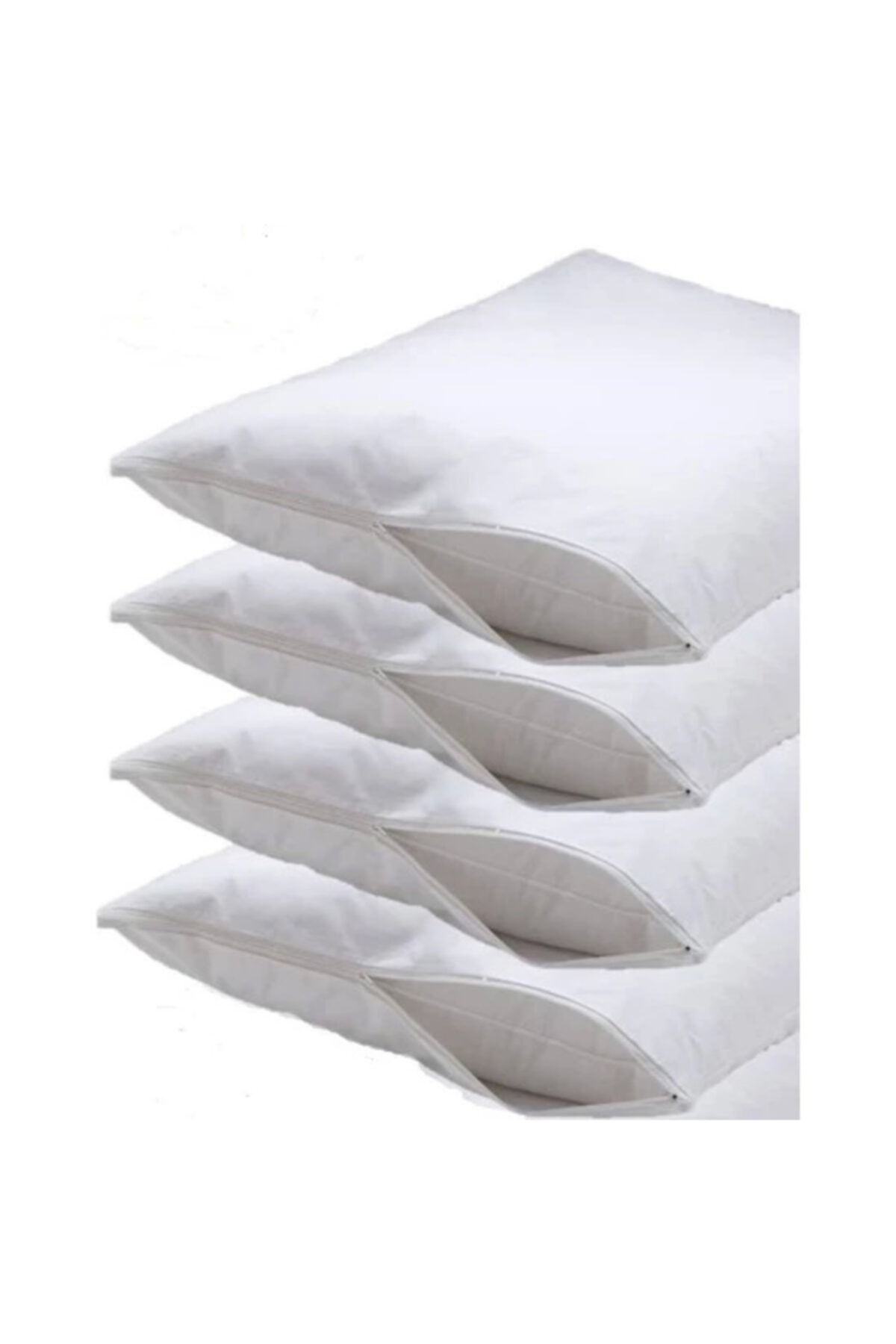 RH TEKSTİL Fermuarlı 4 Adet Yastık Koruyucu Kılıf 50 X 70 Cm