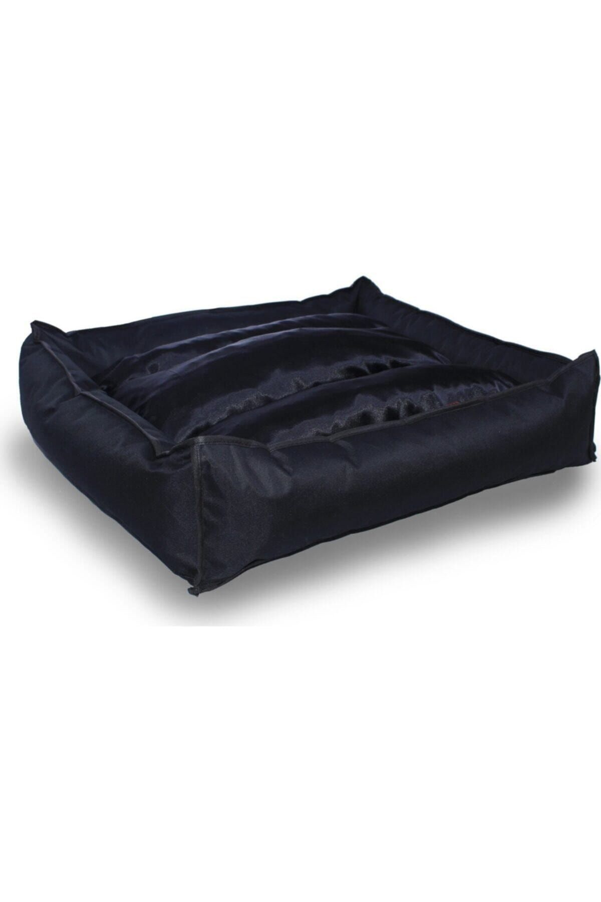 CatHouse Yıkanabilir Siyah Köpek Kedi Minderi Ve Yatağı Büyük Irklar Için Fermuarlı 90x100 Cm