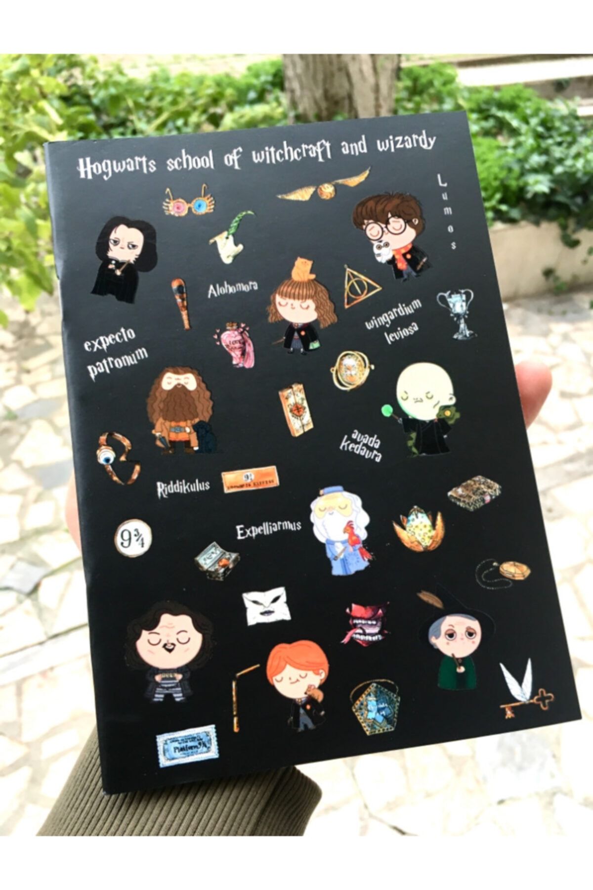 KİWOO Harry Potter Baskılı Çizgisiz Defter/bloknot