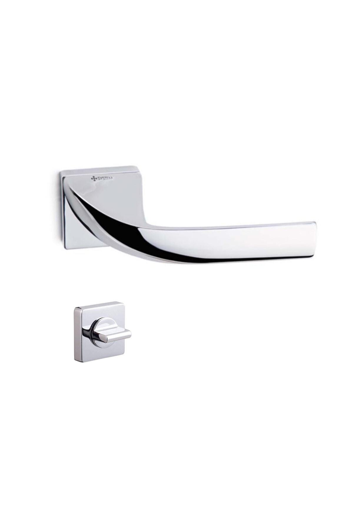 System Valen Krom Wc Kapı Kolu