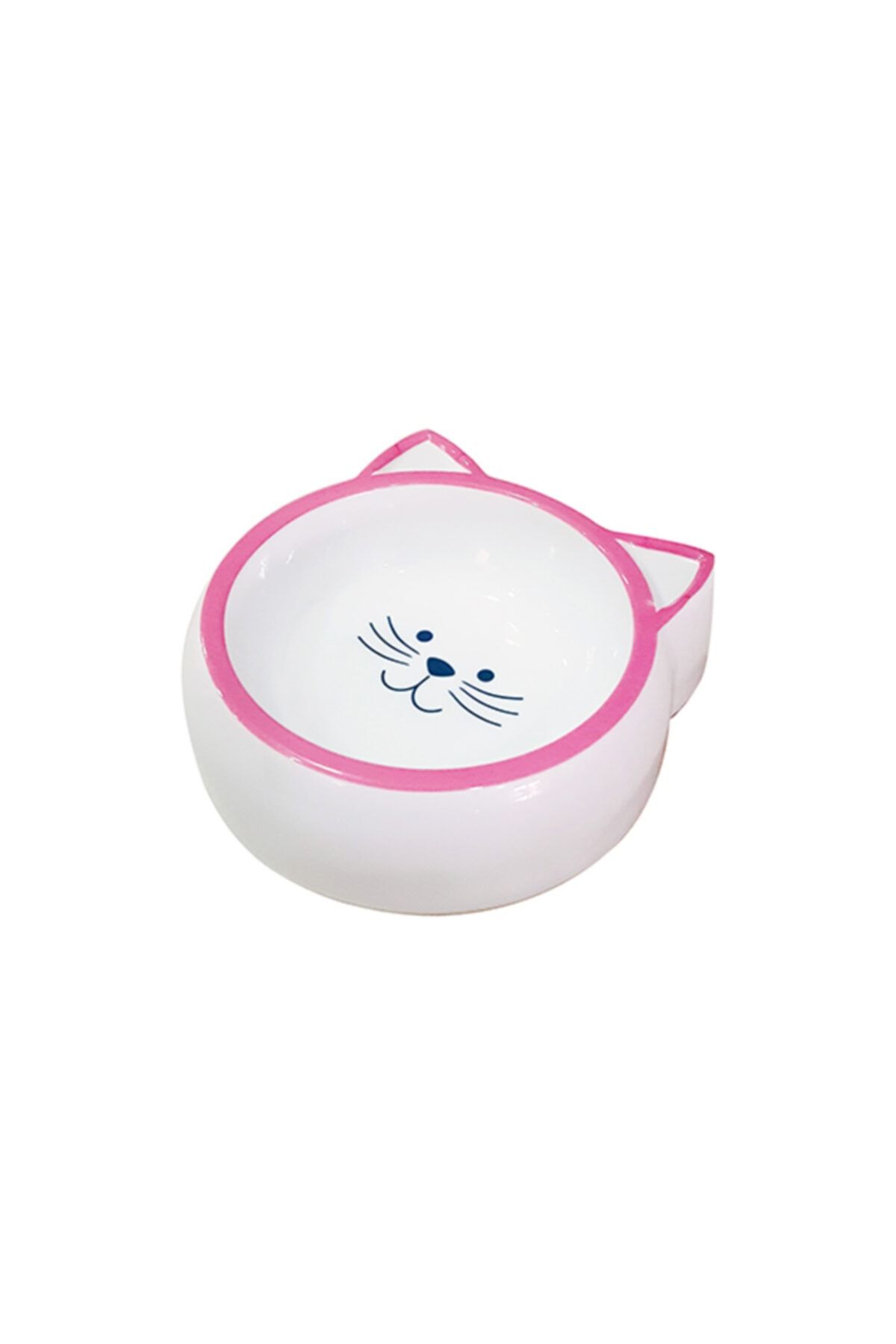 Durbuldum Melamin Mama Kabı Kedi Suratı Şeklinde Pembe 210ml