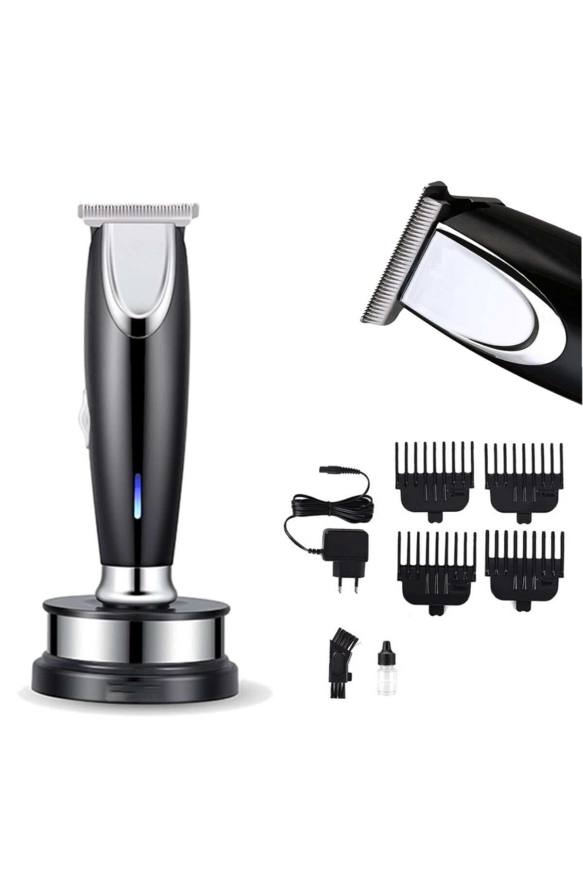 yopigo V-006 Standlı Turbo Mod Power Şarjlı Traş Makinesi Saç Sakal Tıraş Makinası Erkek Bakım Seti