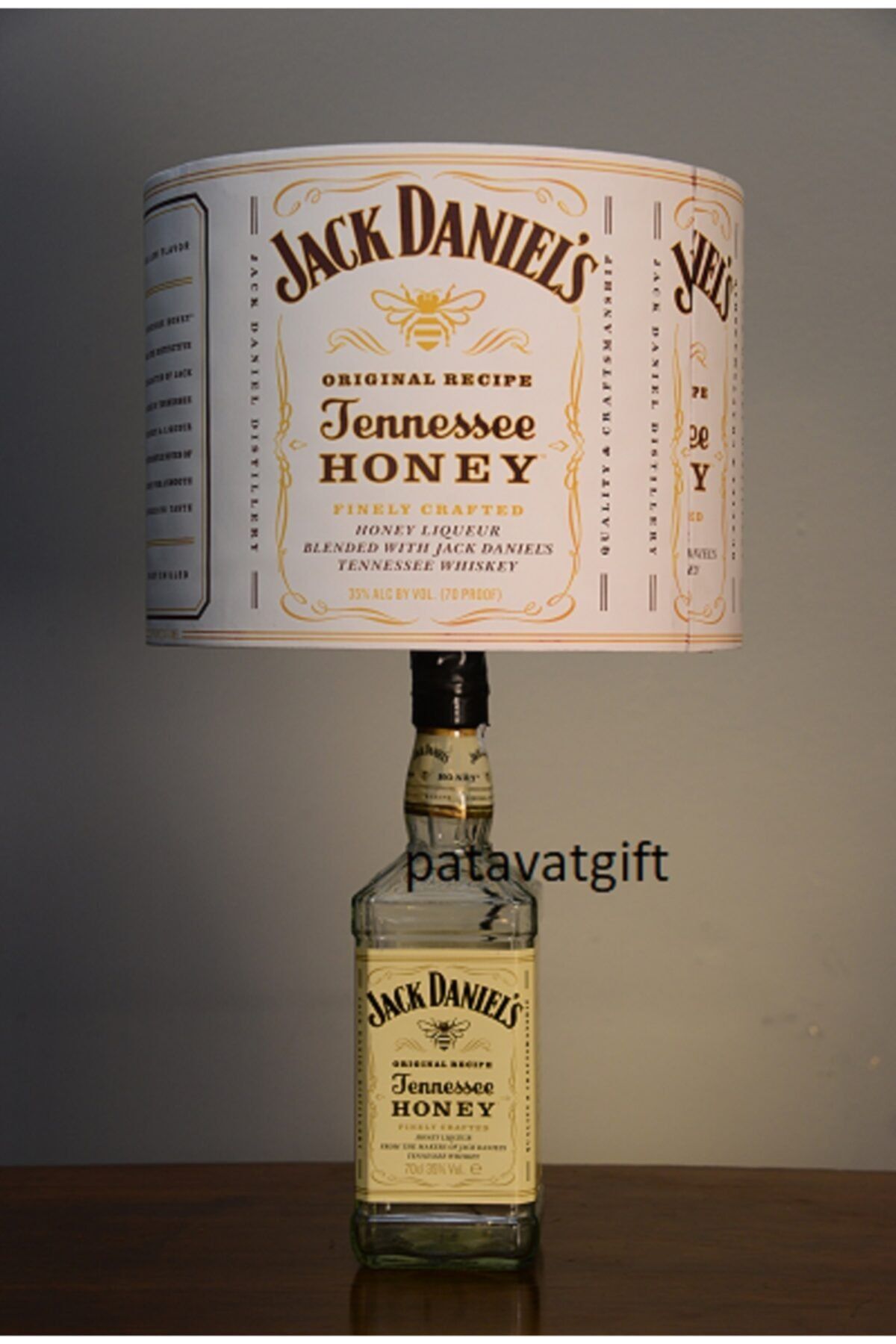 Patavat Özel Tasarım Şişe Abajur Honey Jack