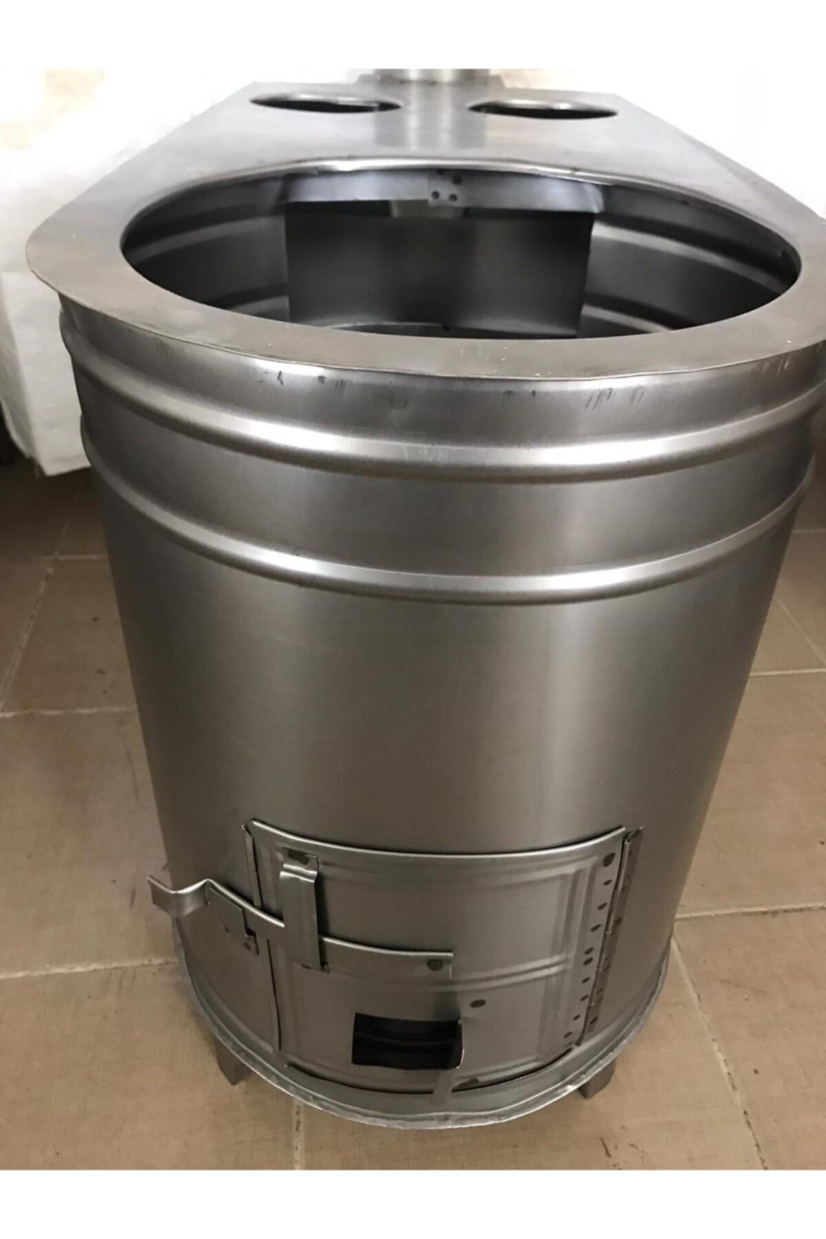 Kaya Soba, Fırınlı Sac Kovalı Bahçe Tipi Kuzine Soba