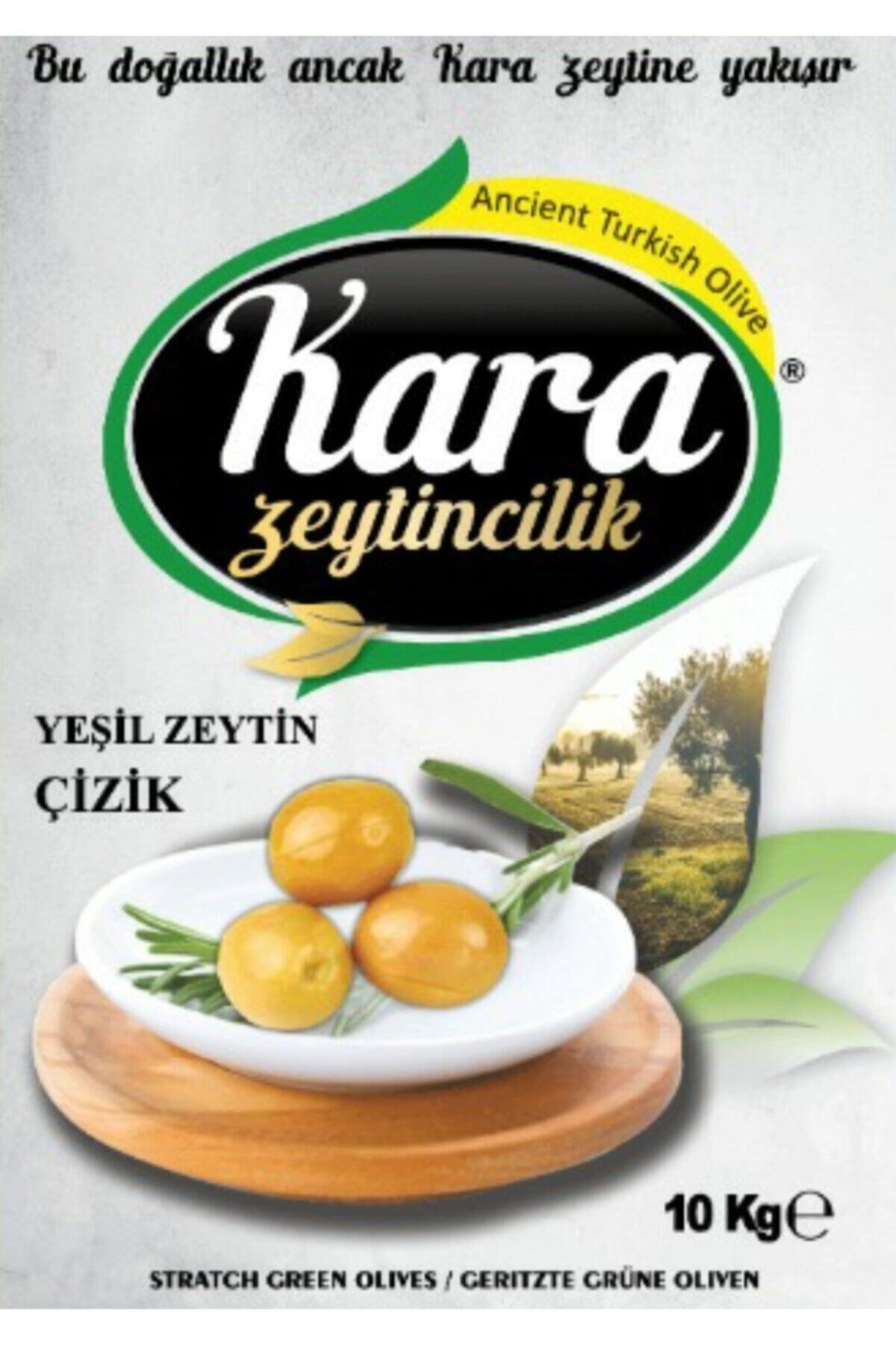 KARA ZEYTİNCİLİK 260-290 M Boy Edremit Naturel Çizik Zeytin 10kg