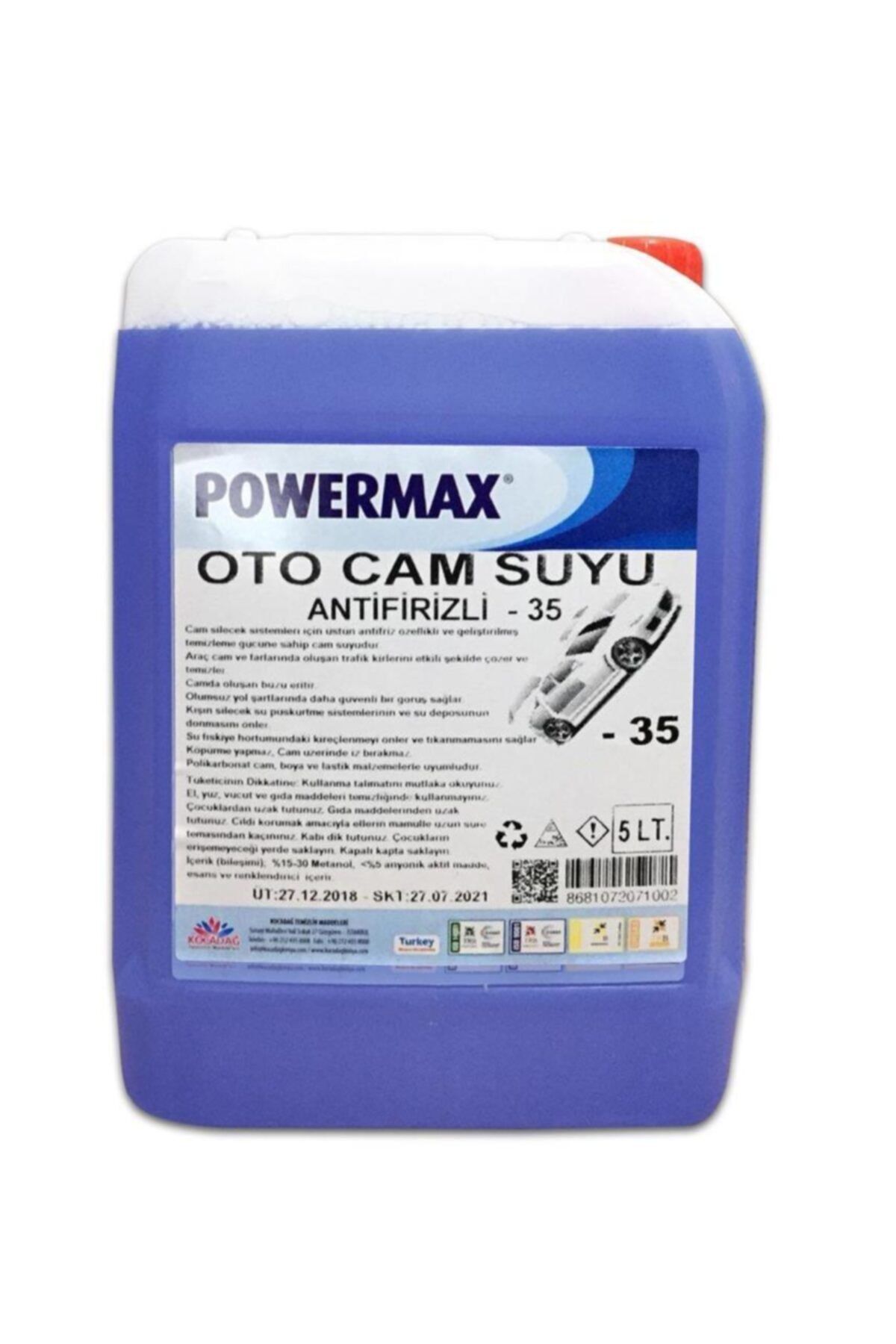Geseus Powermax Antifirizli Oto Cam Suyu -35 Derece