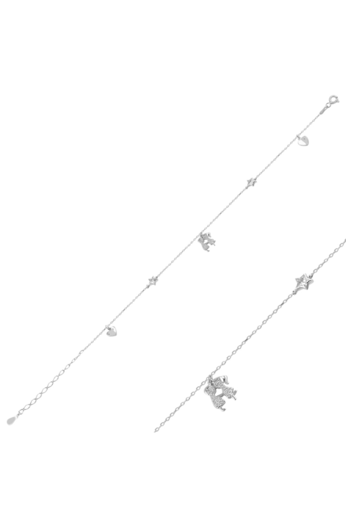 Angemiel Zirkon Taşlı Sallantılı Halhal