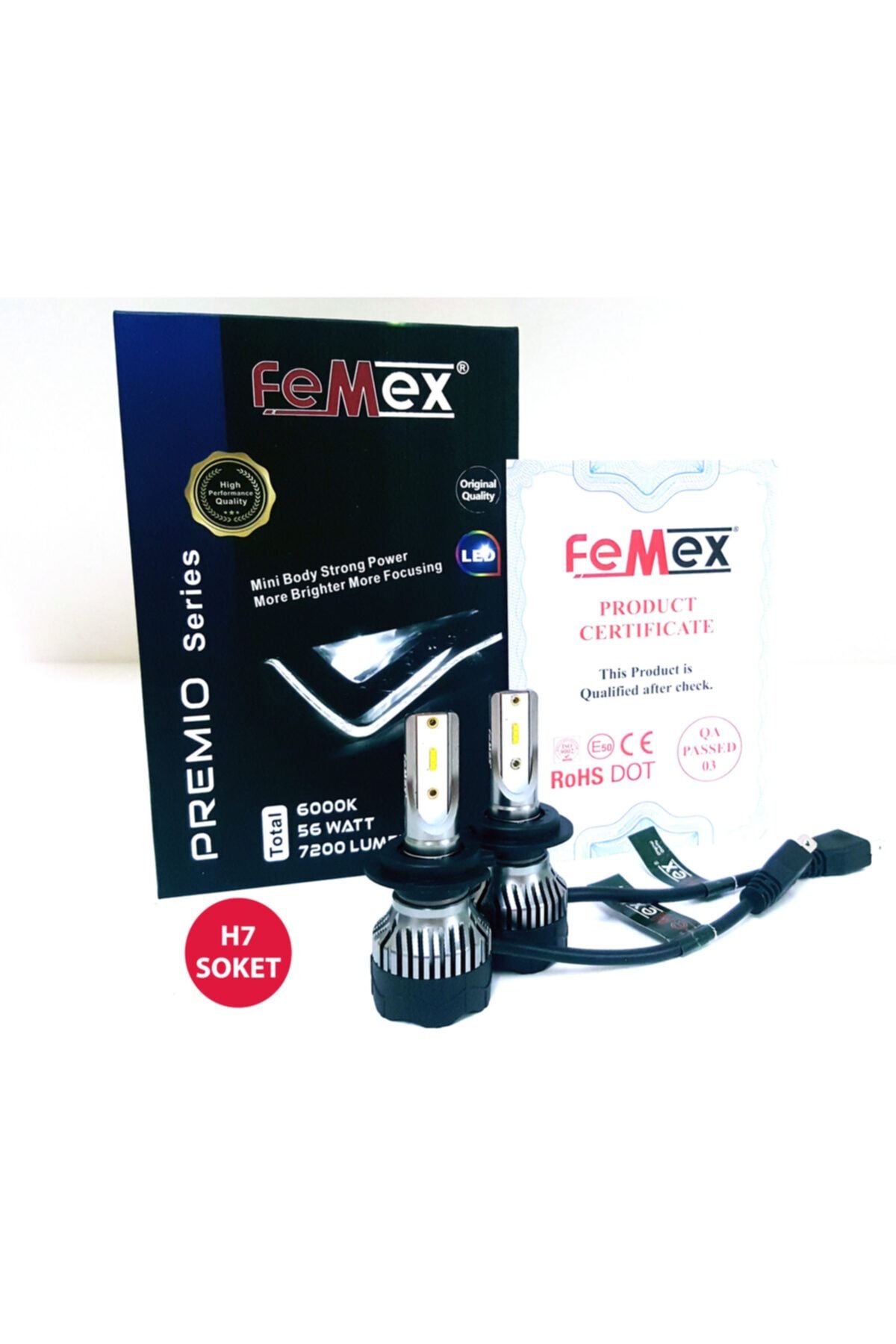 FEMEX Ford Tourneo Courier Led Xenon Kısa Far Ampulu Premio H7