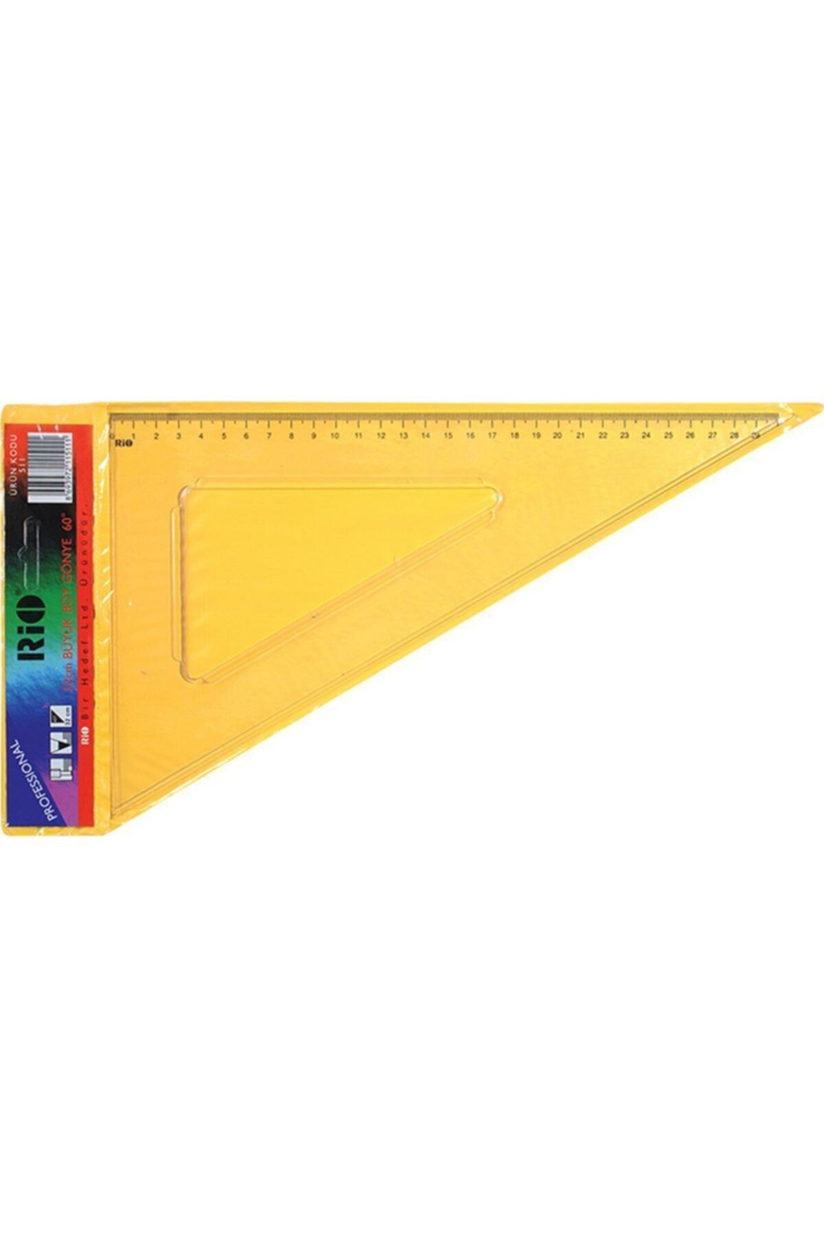 Rio 506 Plastik Büyük Boy Gönye 27cm 60 Derece