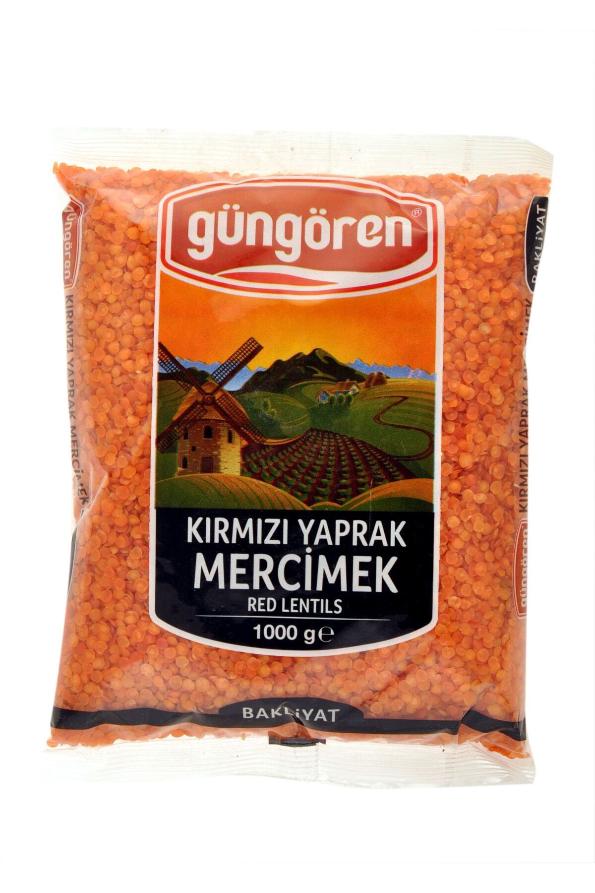 GÜNGÖREN Kırmızı Mercimek Yaprak 1000 Gr