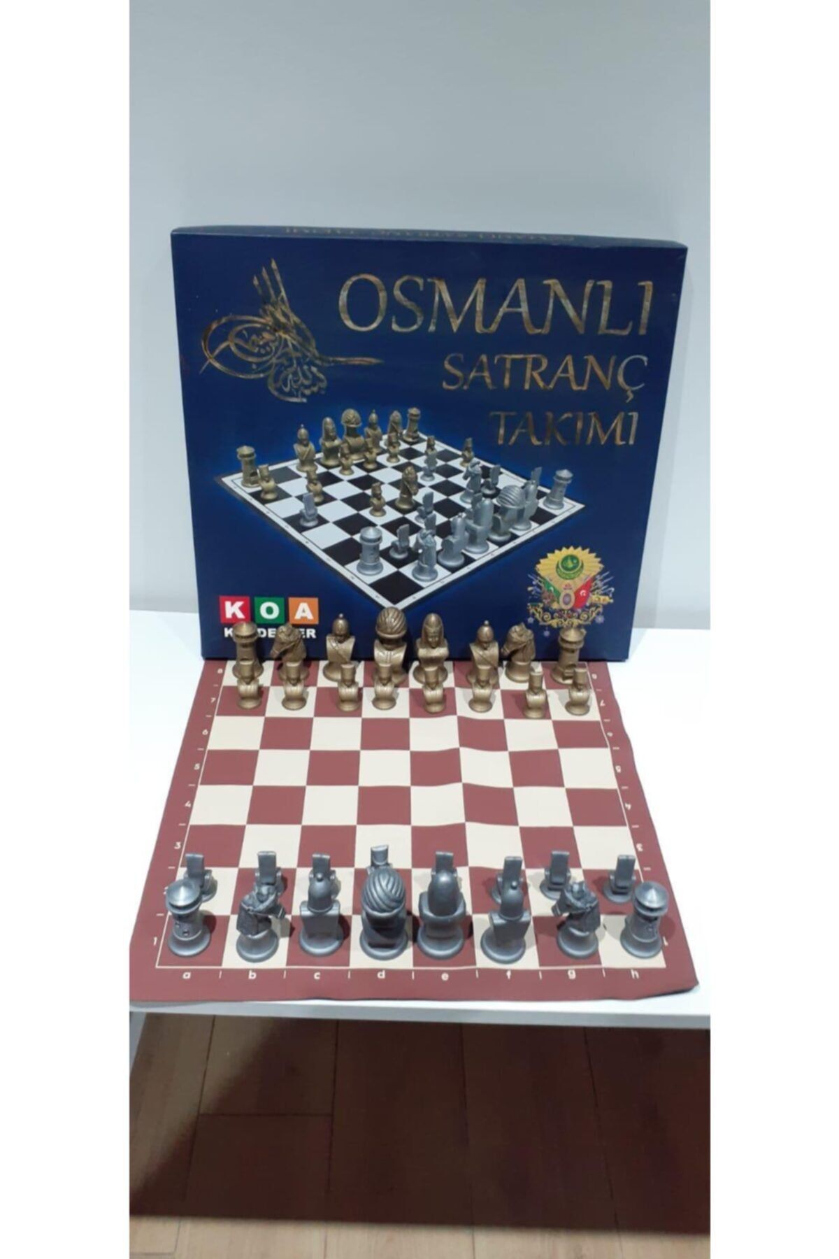 BAKTUĞ Lüks Satranç Tahtası & Satranç Taşları Set