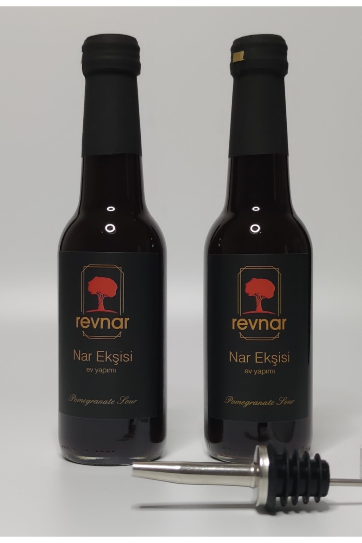 revnar Ev Yapımı Doğal Nar Ekşisi + Paslanmaz Şişe Dökücü