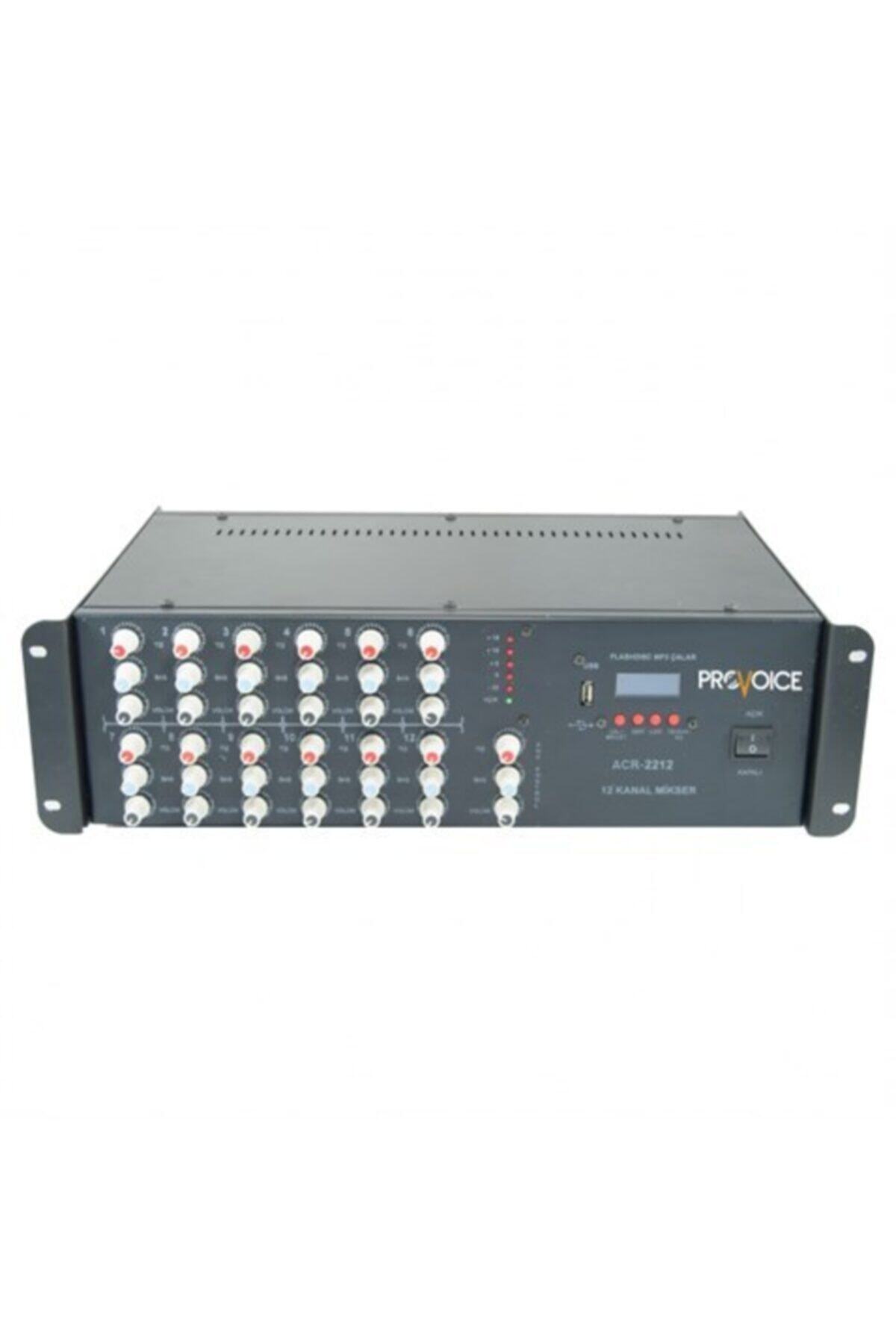 Provoice Acr-2212 12 Acil Anons Uyumlu Kanal Mikser Ünitesi