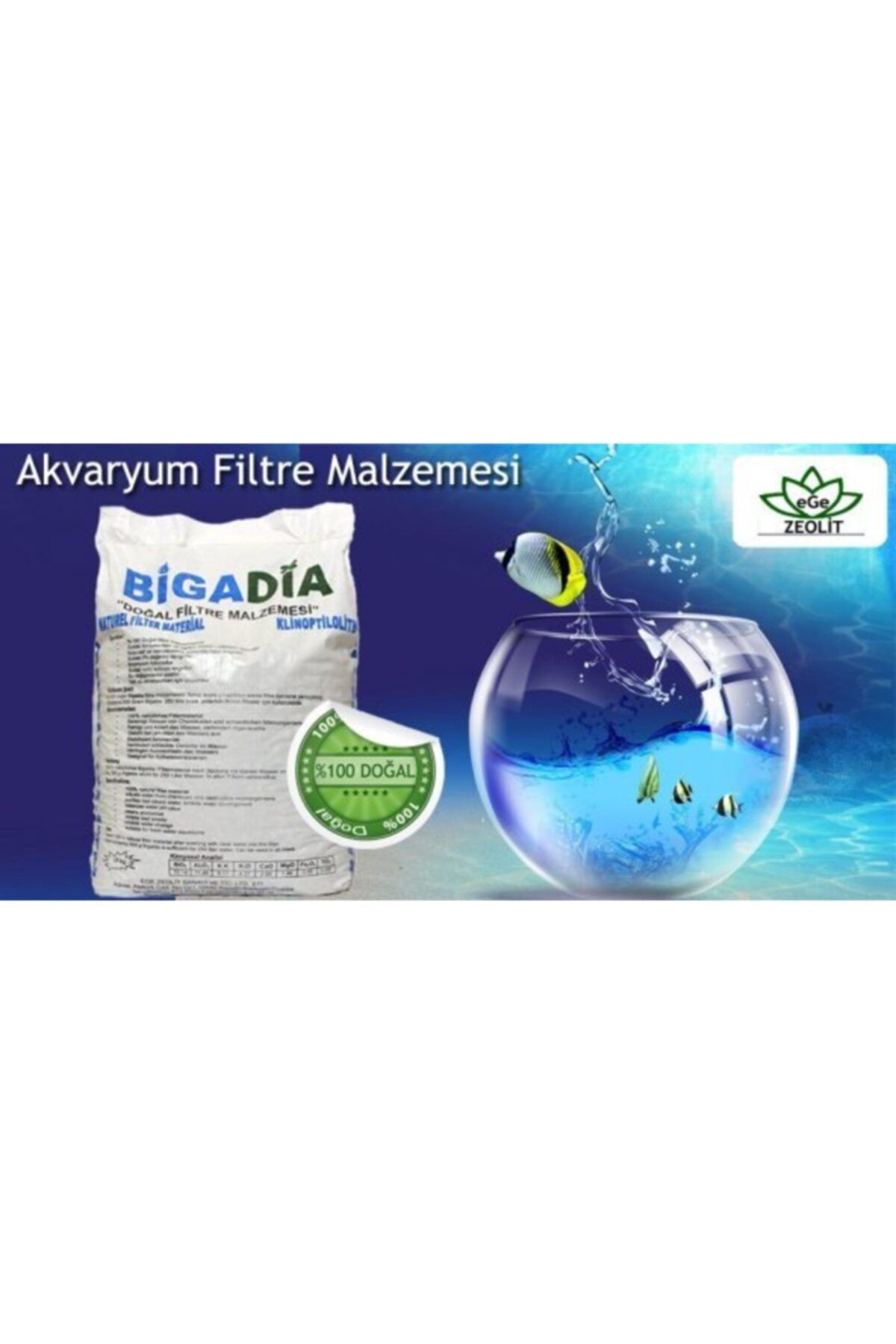 BİGADİA Zeolit 5-10 Mm Filtre Malzemesi 25 Kg