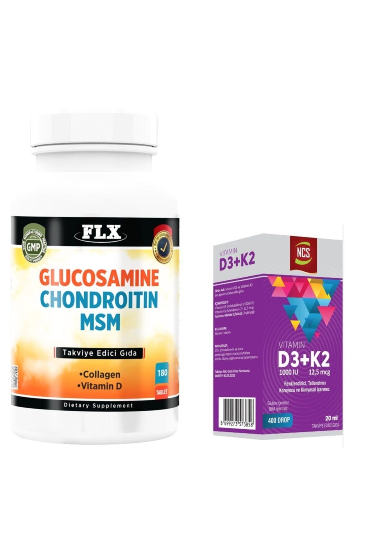NCS Glucosamine Chondroitin Msm 180 Tab + Vitamin D3 Vitamin K2 20 Ml