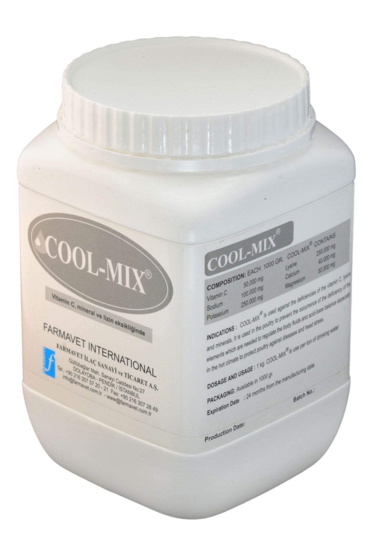 Farmavet Cool-mix 1 Kg Kanatlı Ve Güvercinler Için Sıcak Stresine Son