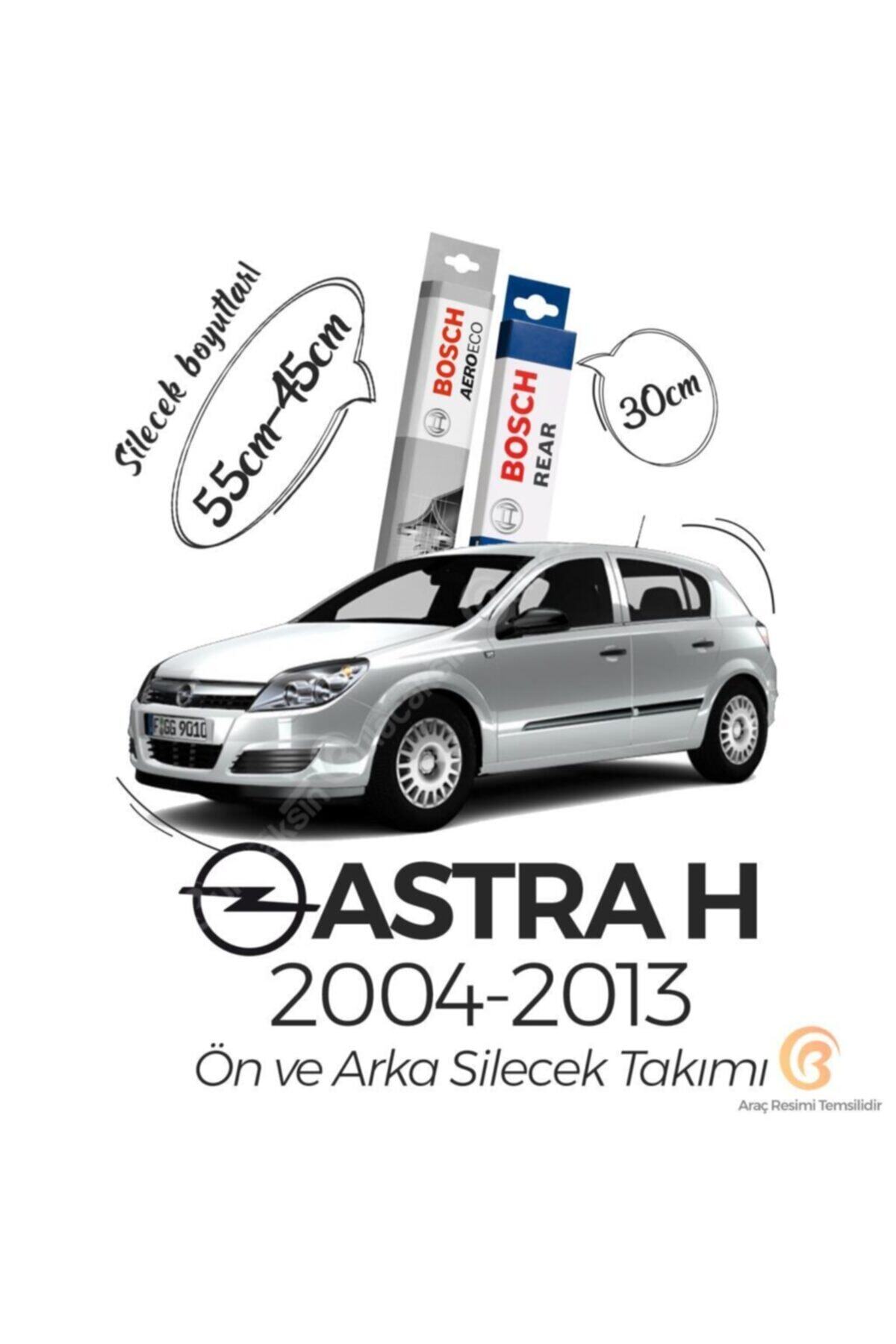 Bosch Aeroeco Opel Astra H 2004 - 2013 Ön Ve Arka Silecek Seti