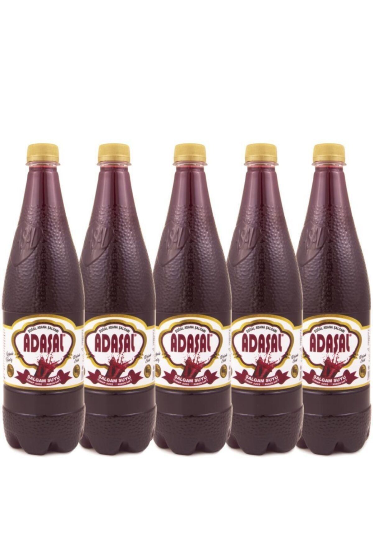 AlpCollection Adana'dan Adaşal Şalgam Suyu Acılı 1 Litre C Vitamini Deposu 5 Adet